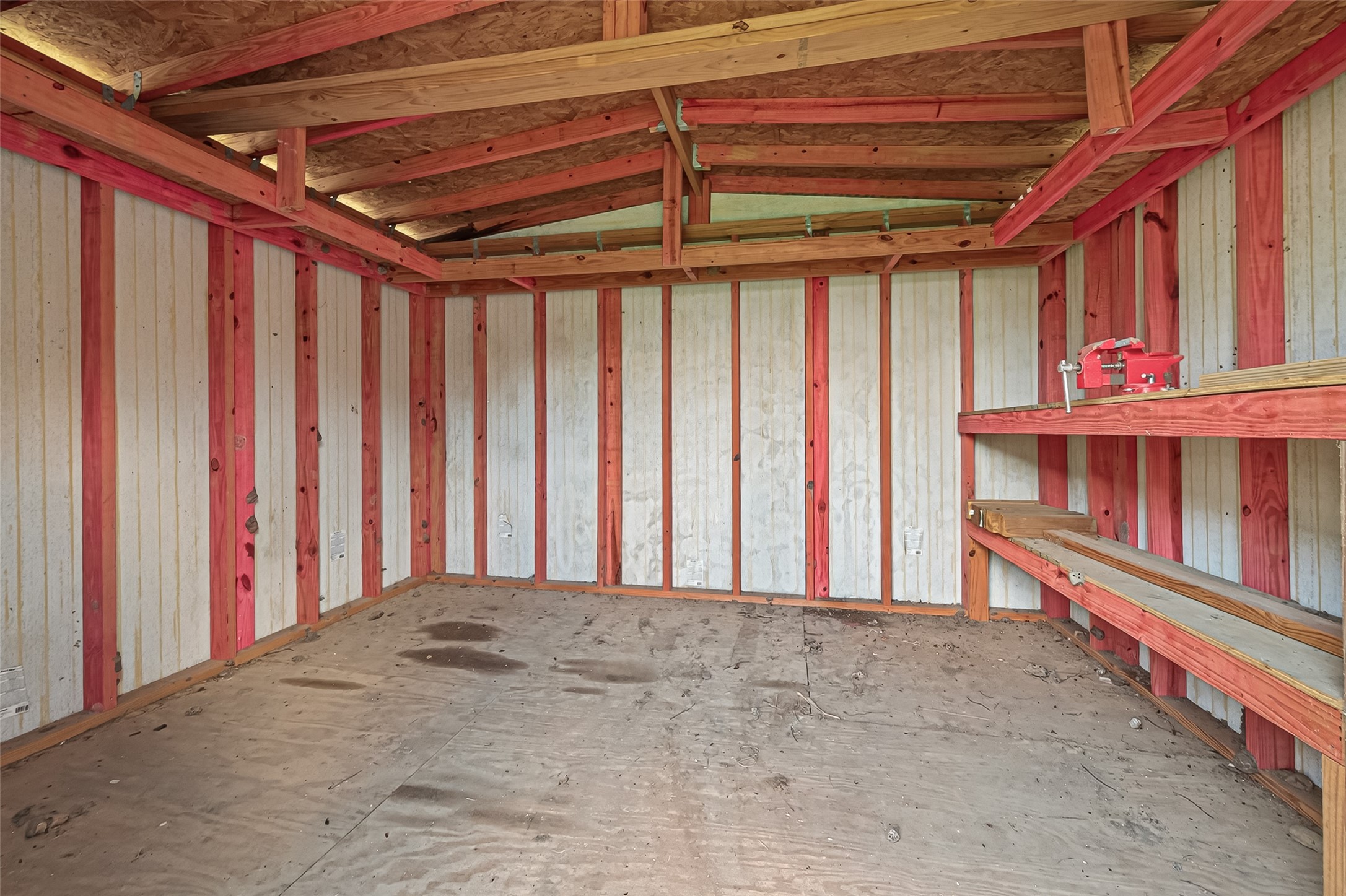 Inside of Shed