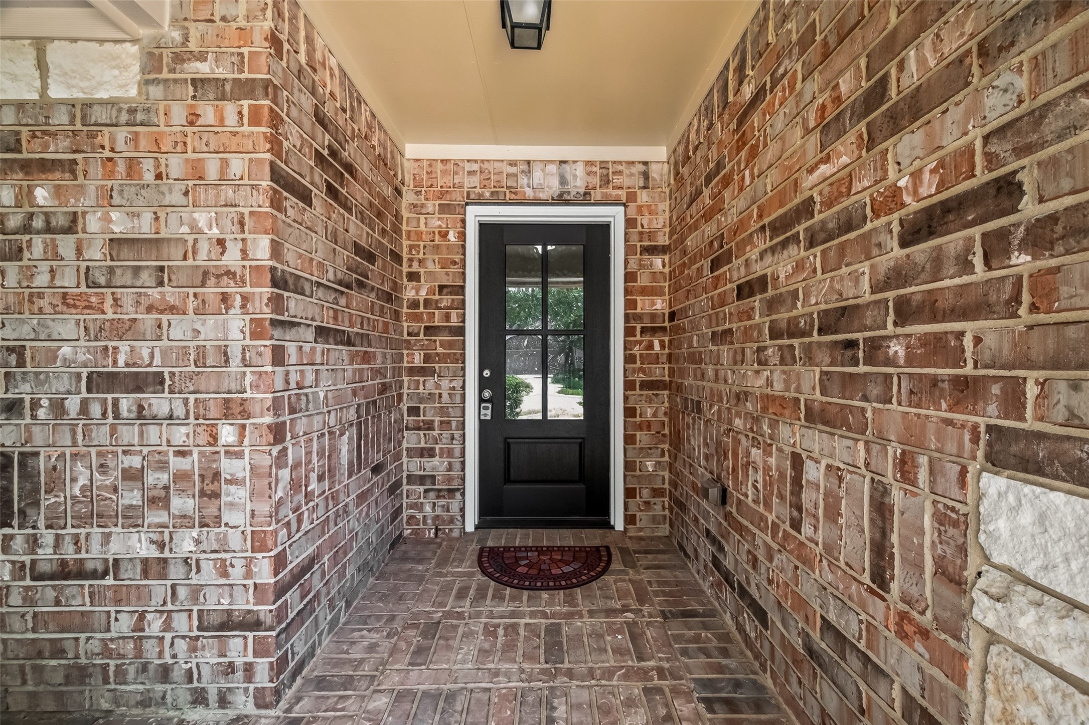 Lovely brick and stone entry