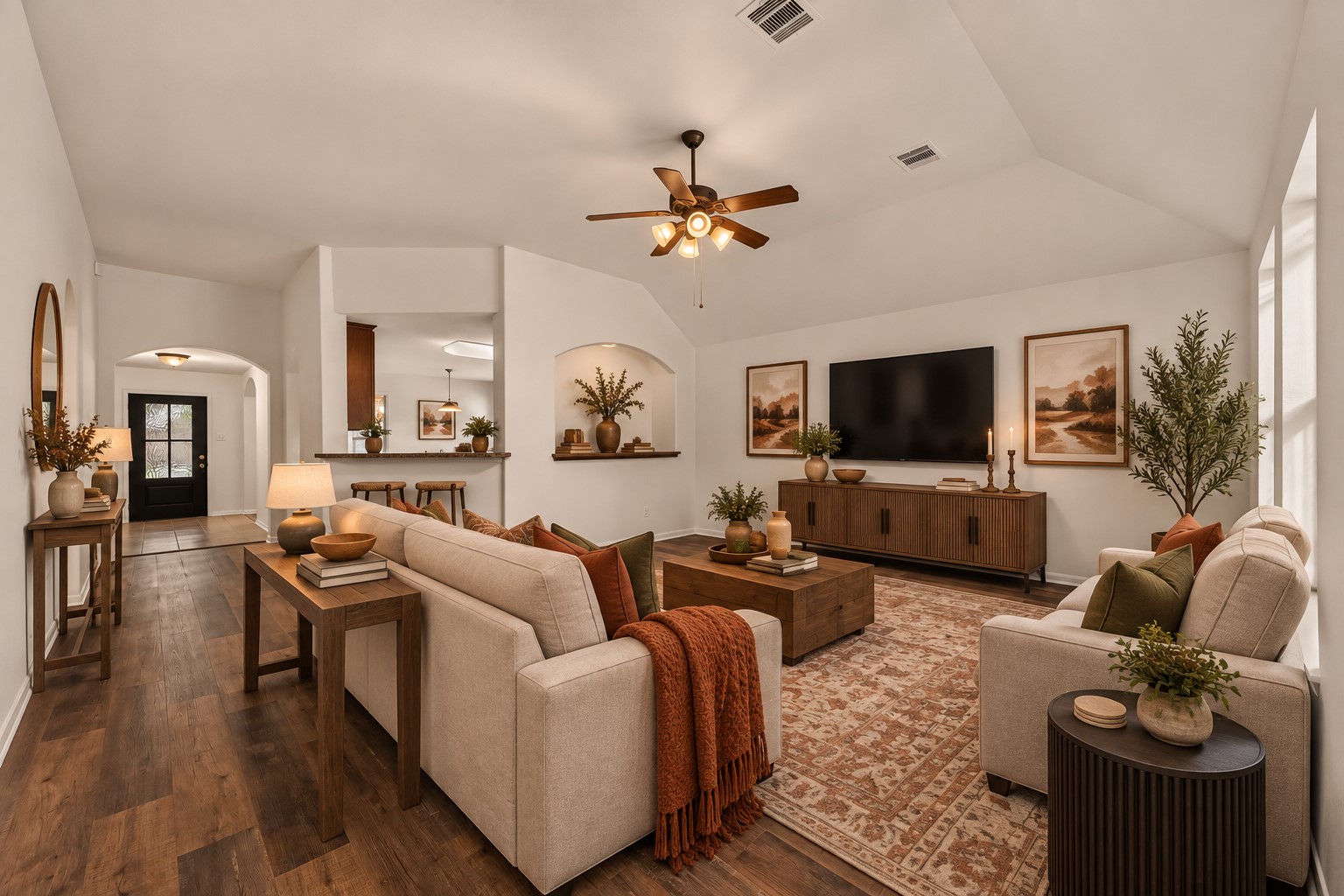 Tons of living space here!