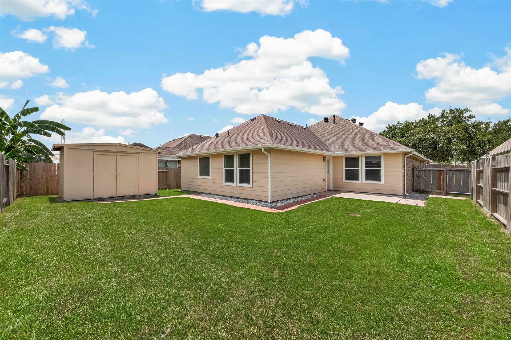 Large Back Yard with Shed