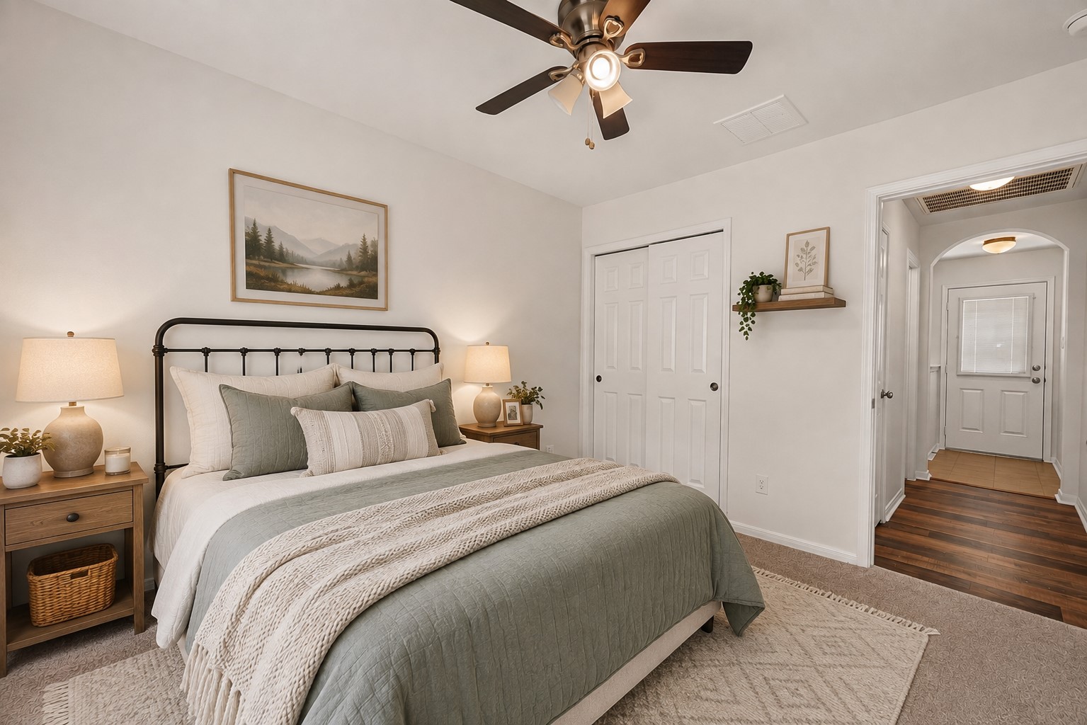 Bedroom 4 - digitally staged