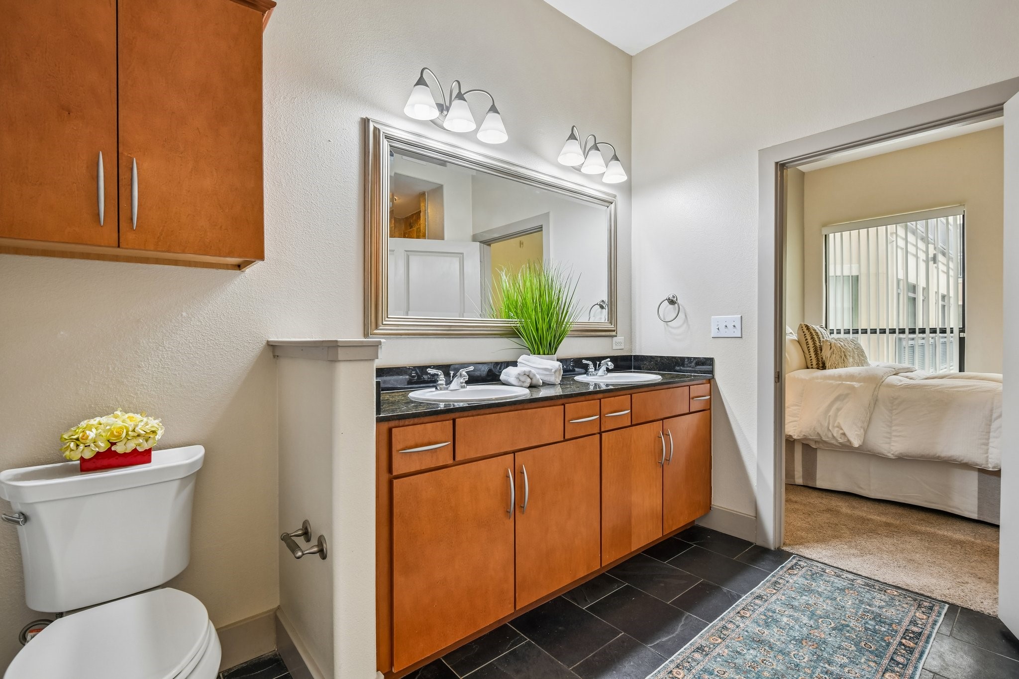 Lots of bathroom storage