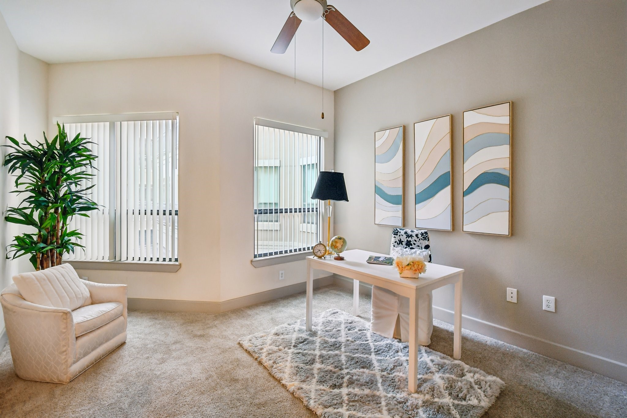 Second bedroom- shown here as a office - does include closet- could be a full bedroom