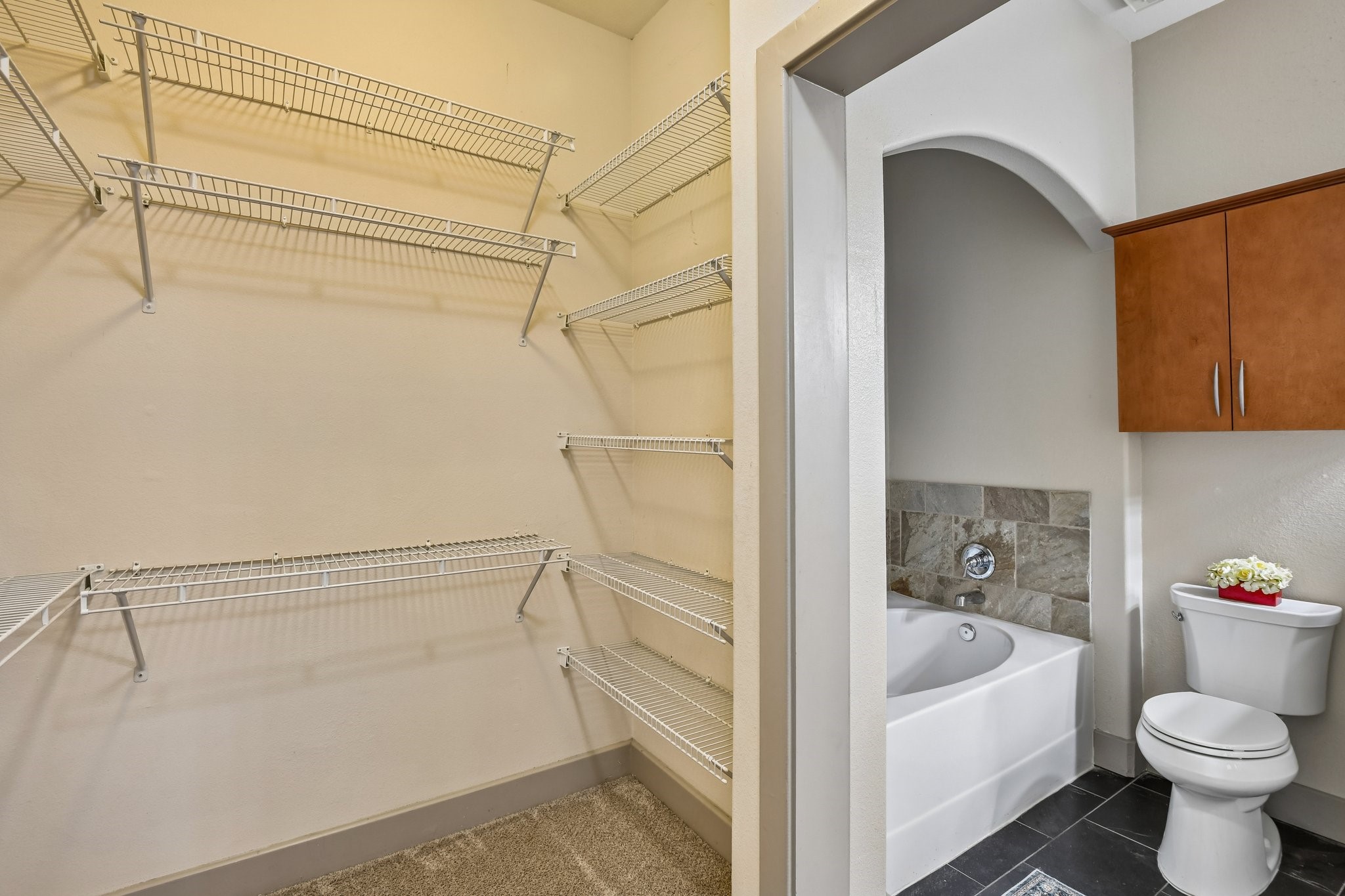 Large walk in closet