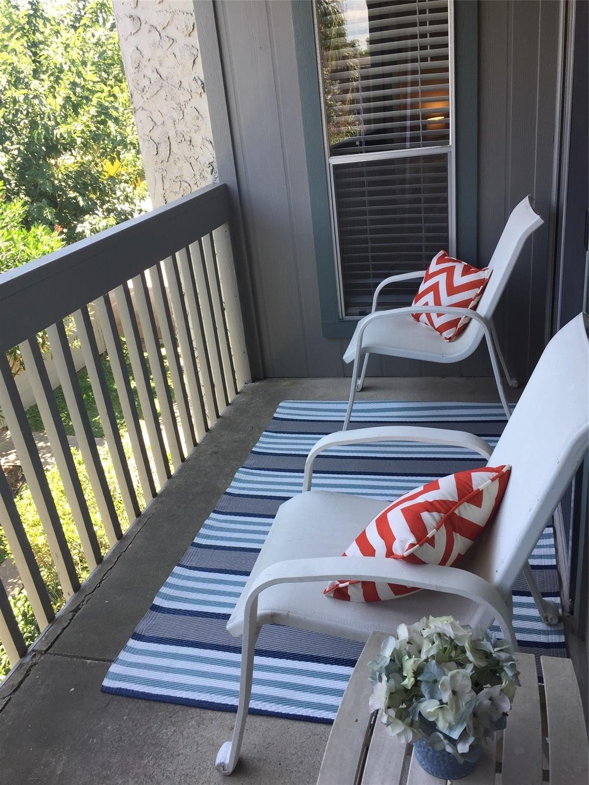 Imagine your balcony with nice seating.
