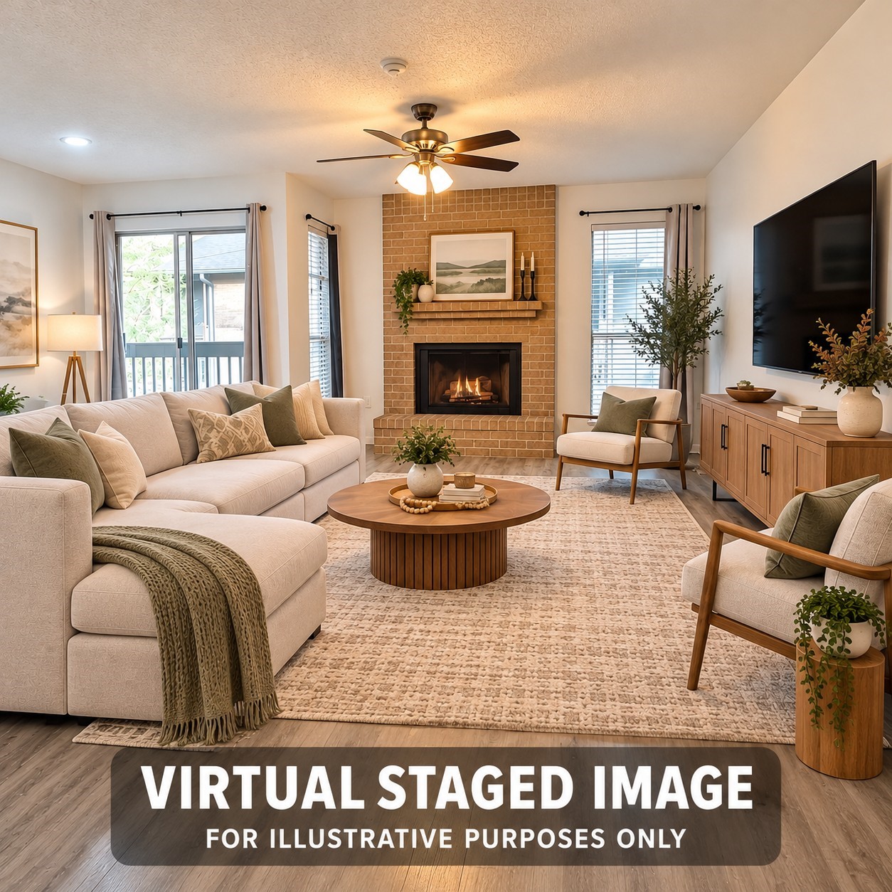 Look how you can turn this into your cozy home.--Virtually stgaed.