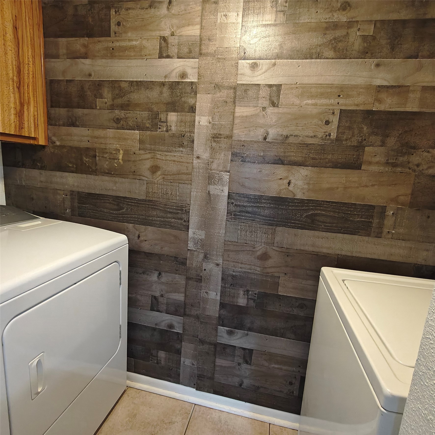 Full size washer and dryer included.