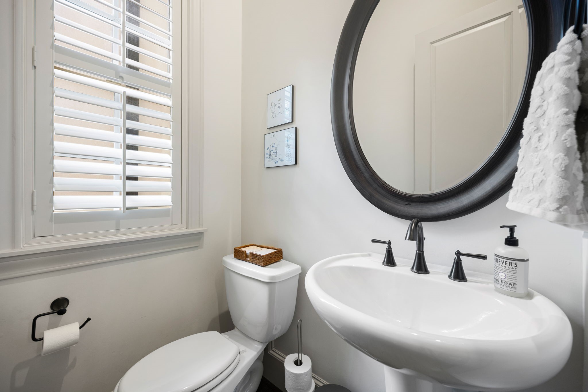 Half bathroom on the 2nd floor.