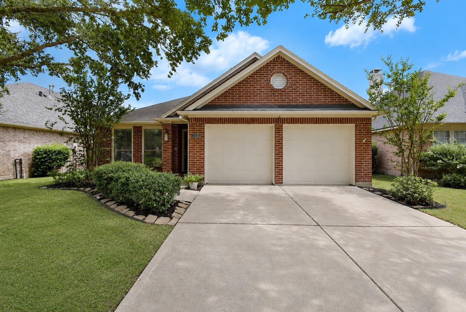 Welcome home! Charming one-story brick home nestled beneath mature shade trees in the highly desirable Firethorne community. This beautifully maintained residence offers outstanding curb appeal, a welcoming front entry, and a spacious two-car garage, creating the perfect first impression. Welcome home! Charming one-story brick home nestled beneath mature shade trees in the highly desirable Firethorne community. This beautifully maintained residence offers outstanding curb appeal, a welcoming front entry, and a spacious two-car garage, creating the perfect first impression.