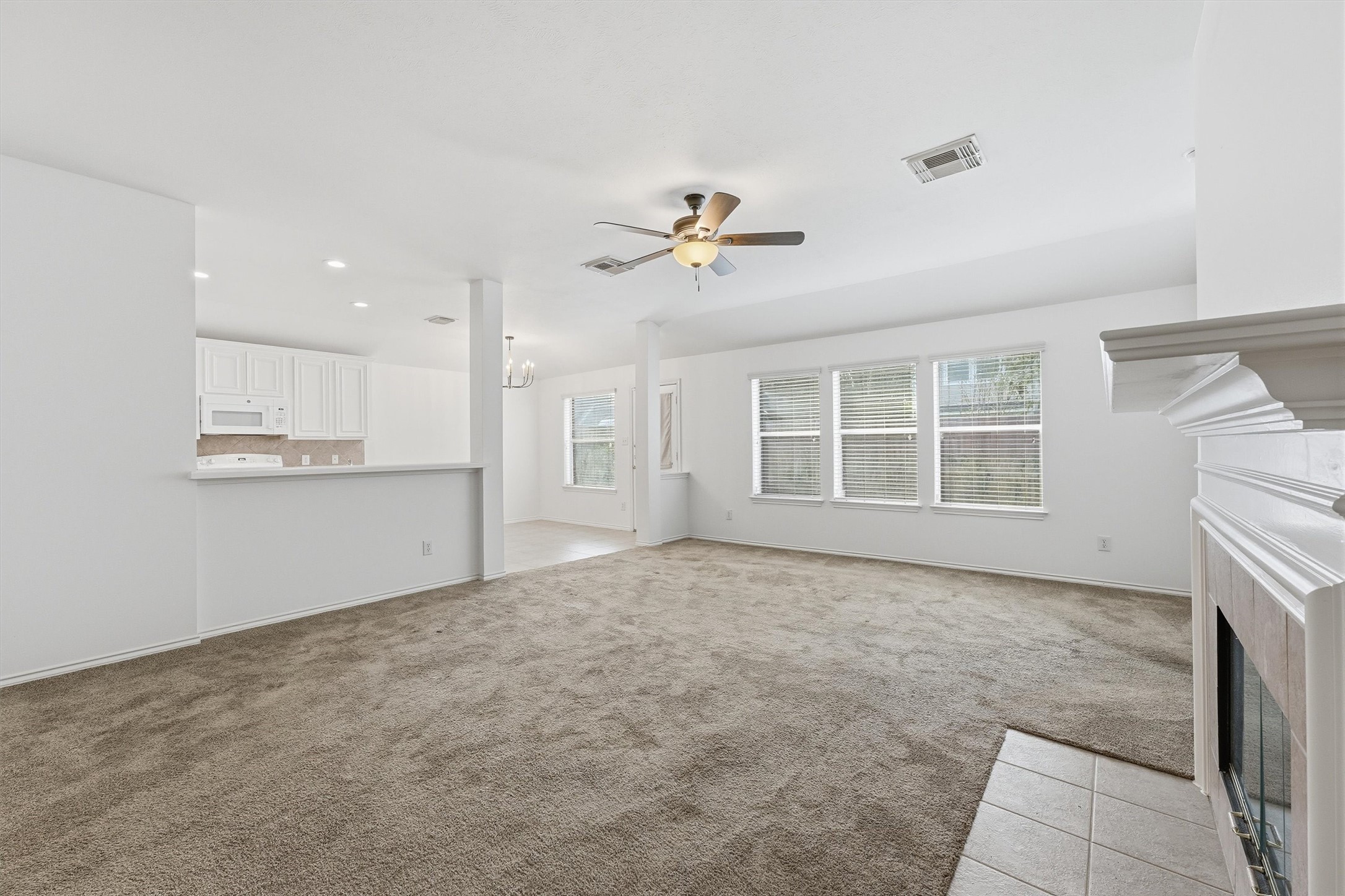 Living Room open to the Kitchen