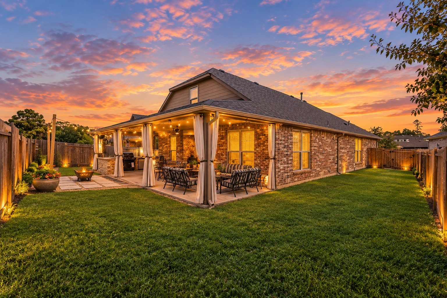 Enjoy the breeze from your back patio