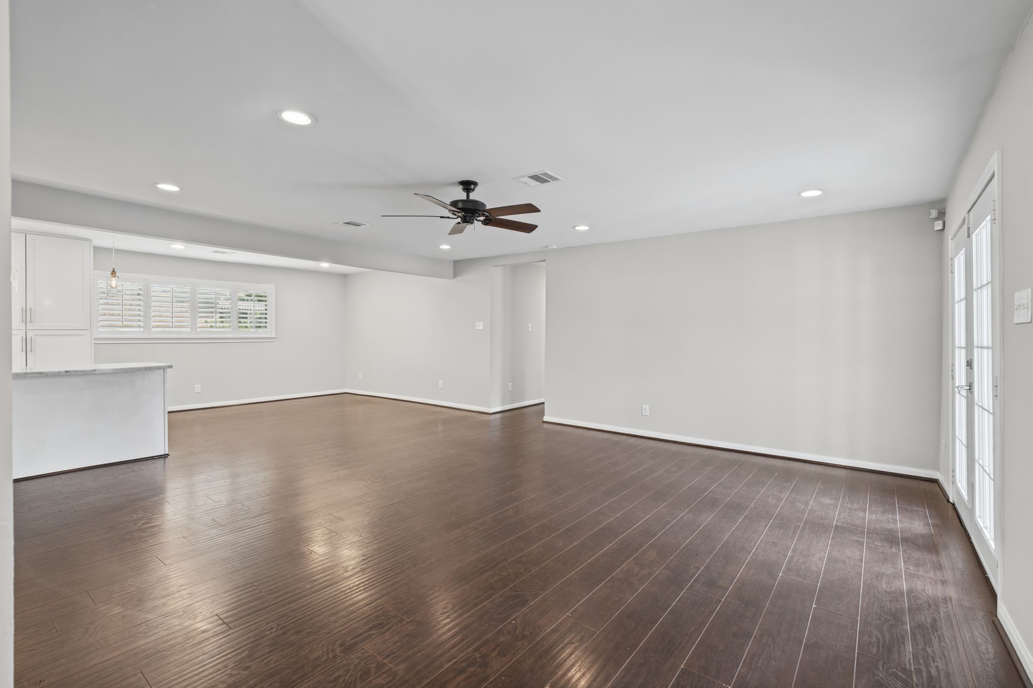 Family room and breakfast area