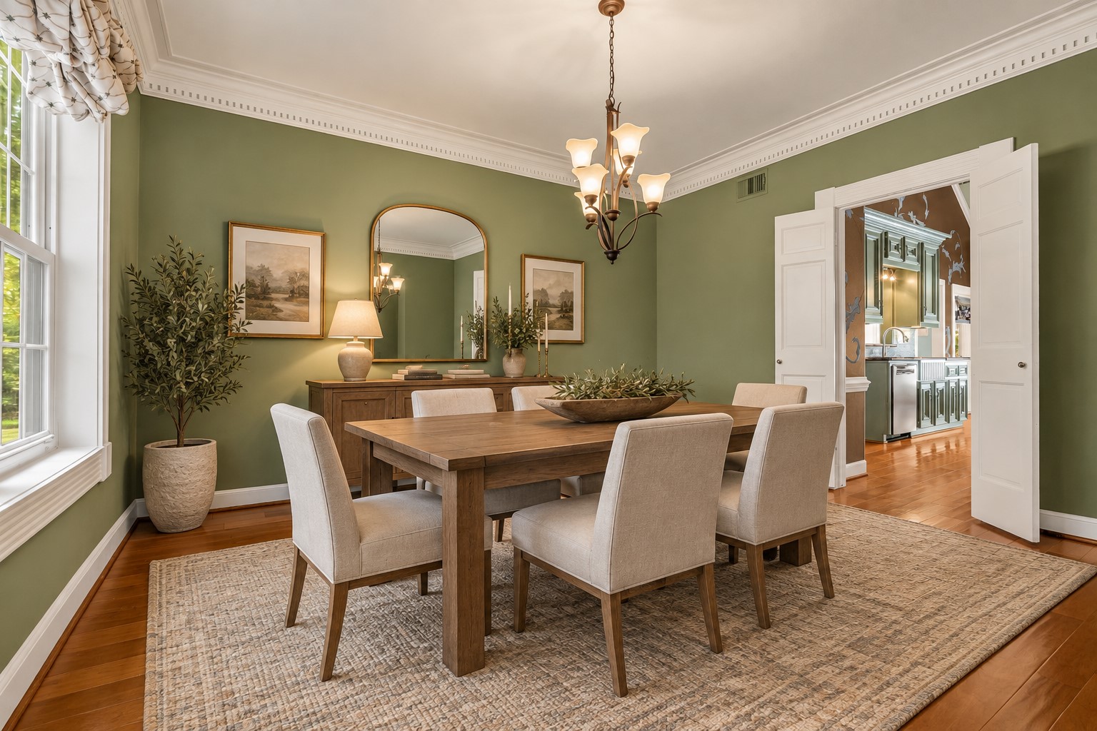 *VIRTUALLY STAGED* Dining room