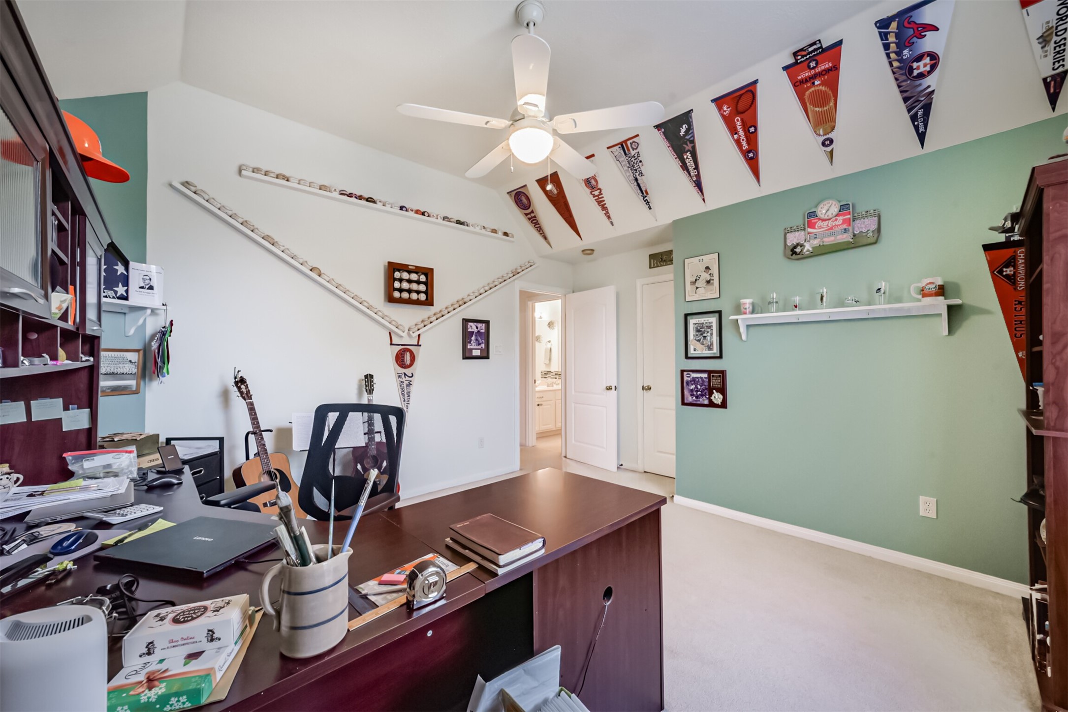 Bedroom 4 features a gambrel-style ceiling.