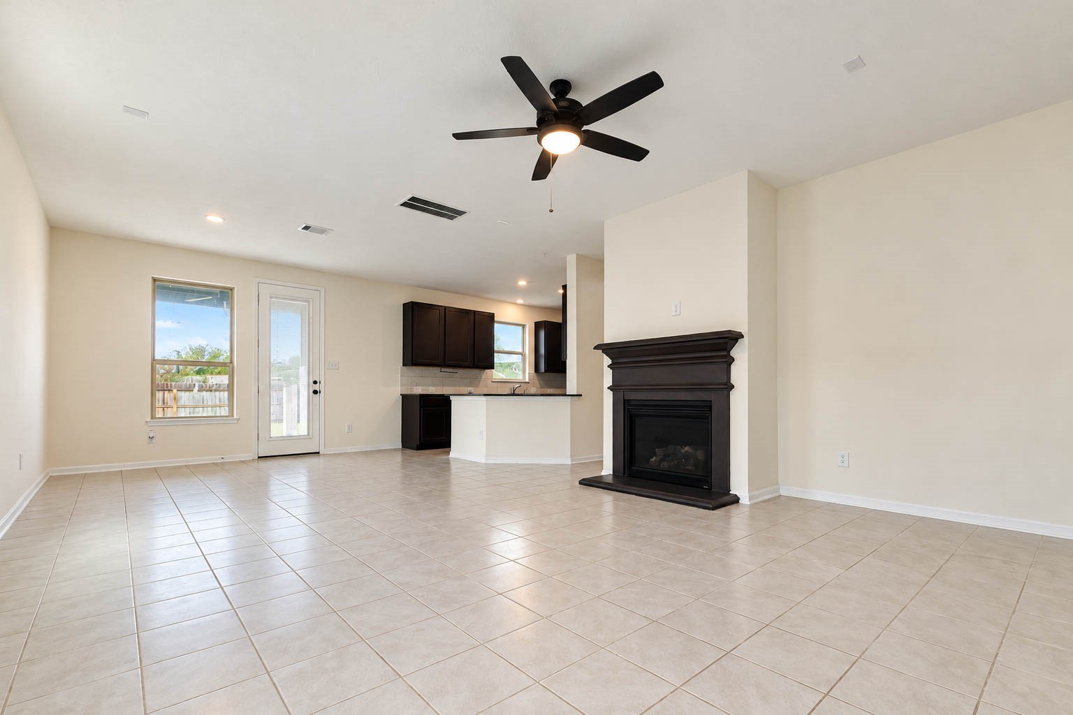 Step inside to discover a beautifully designed open-concept floor plan, where the family room flow effortlessly into the adjoining dining area & kitchen, creating an ideal setting for comfortable everyday living.