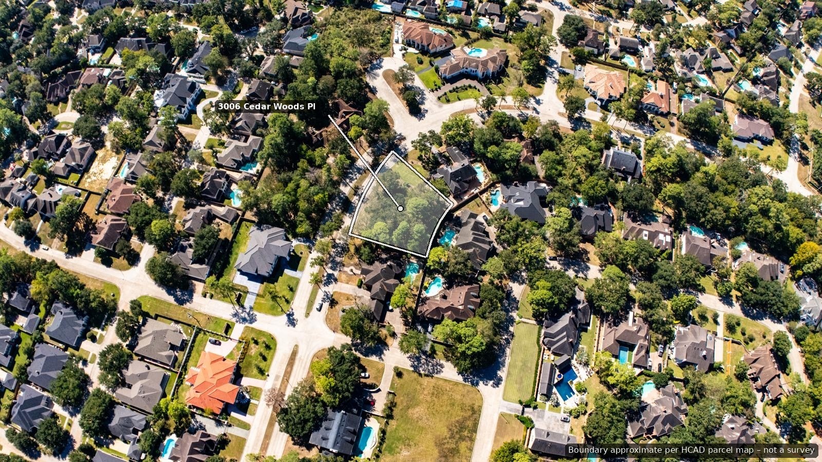 Aerial view of the neighborhood. Aerial view of the neighborhood.