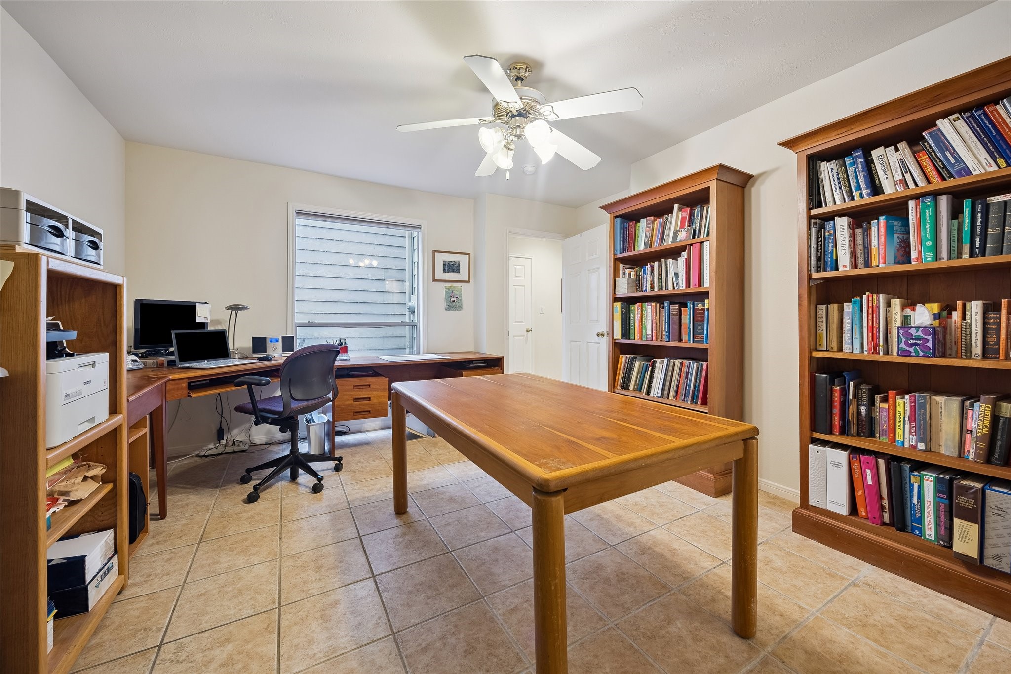 Another view of the 1st floor bedroom that owner currently uses as a large study
