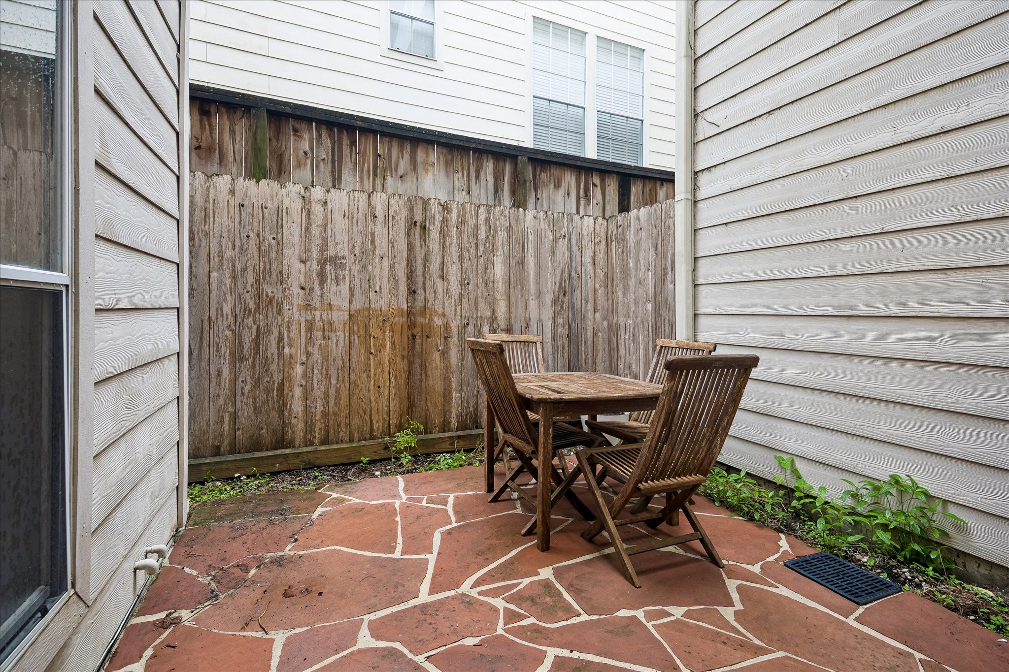 Fenced in patio for your dinner al fresco.