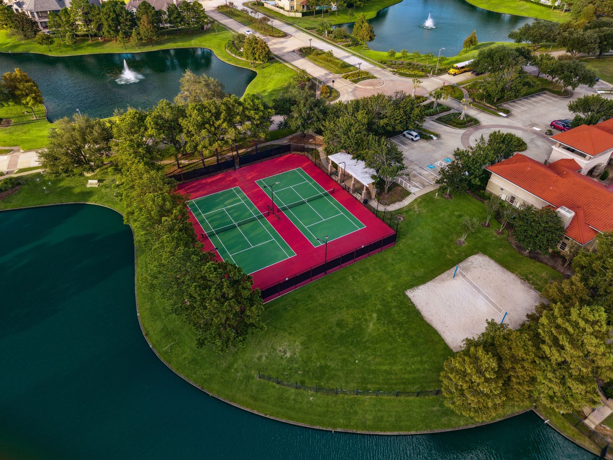 Enjoy amenities such as walking trails, tennis, pickleball, sand volleyball, playgrounds, and a clubhouse with a fitness center overlooking the lake.