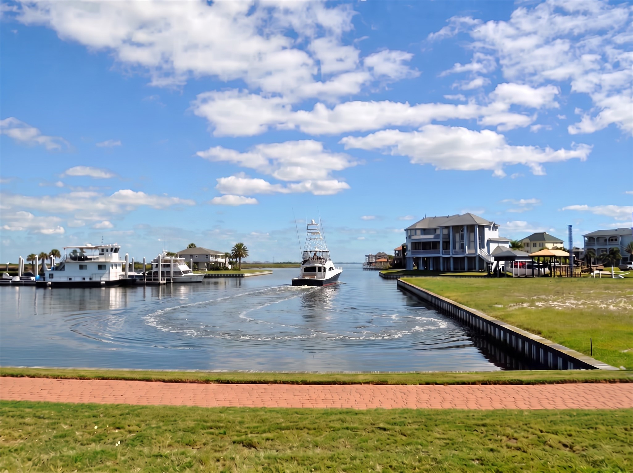 Even better, imagine walking out to your private boat dock and heading straight on to the intracoastal waterway that is just 600 yards from your new home.
