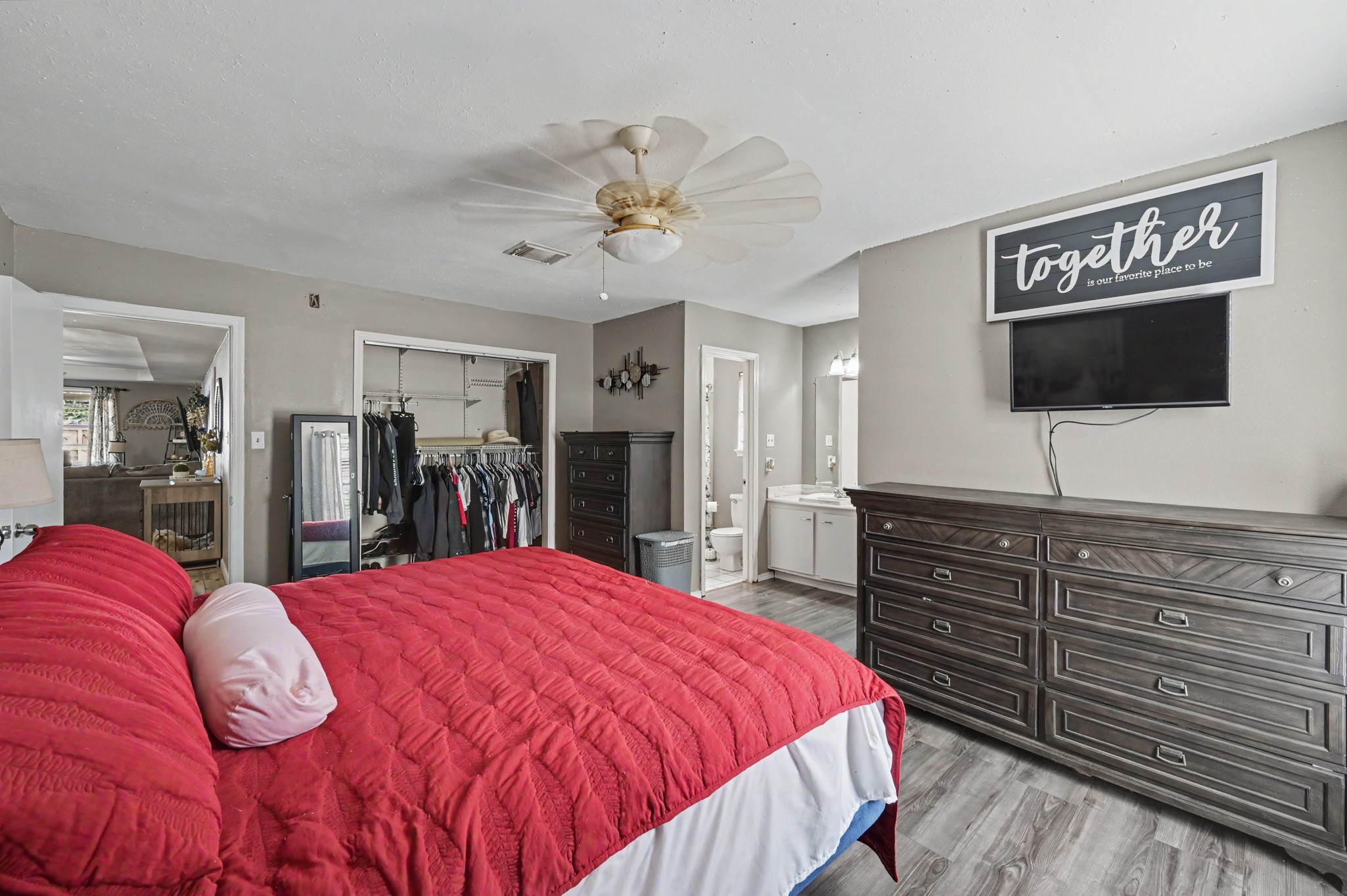 Primary suite featuring a spacious layout with ample room for furniture and decor.