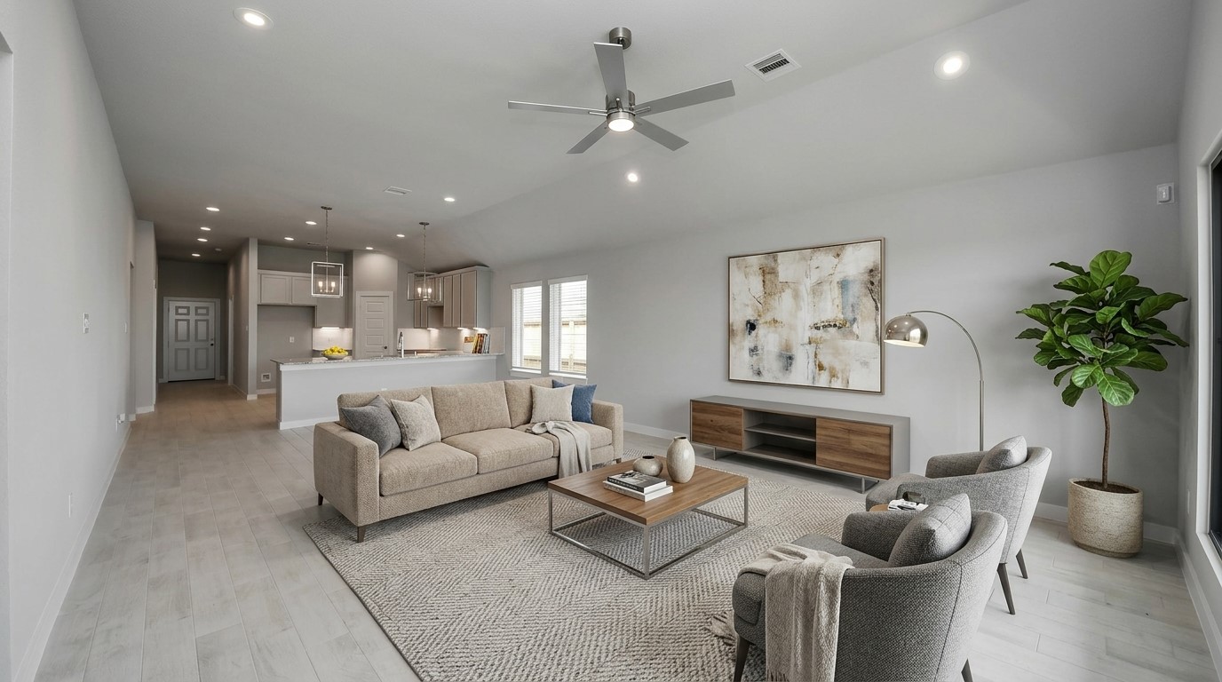 Virtually Staged - Living Room. Sample photo of completed home with similar floor plan. Actual colors and selections may vary.