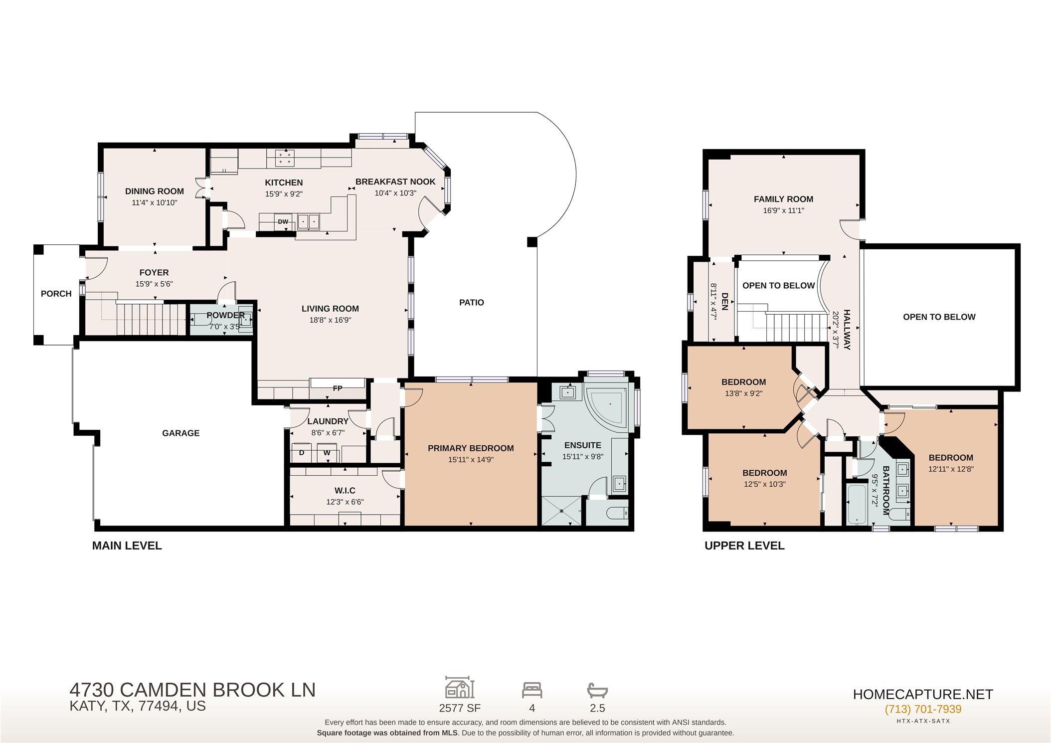 Floorplan design to show the space in the home but not a source for square footage.
