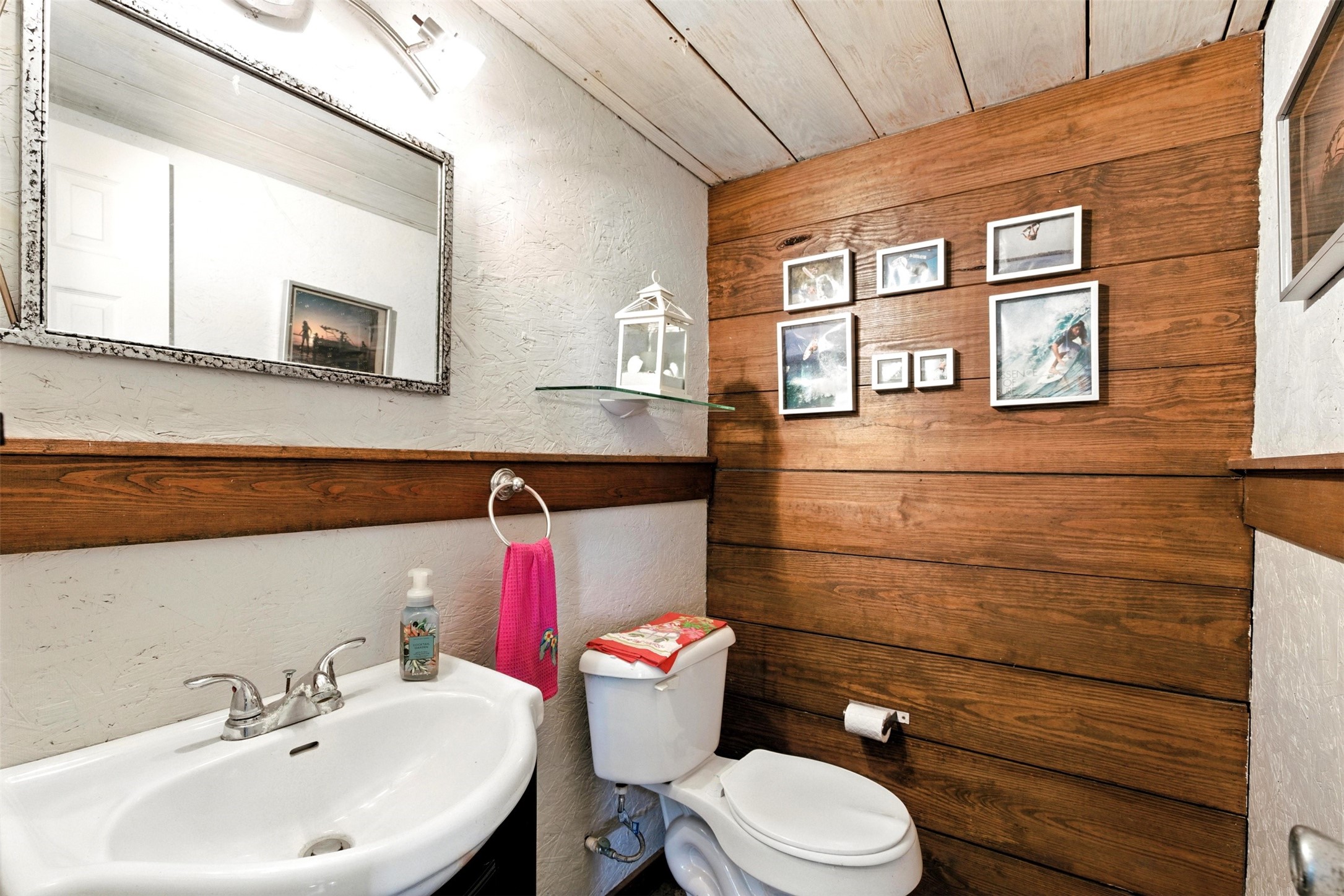 bathroom on lower level