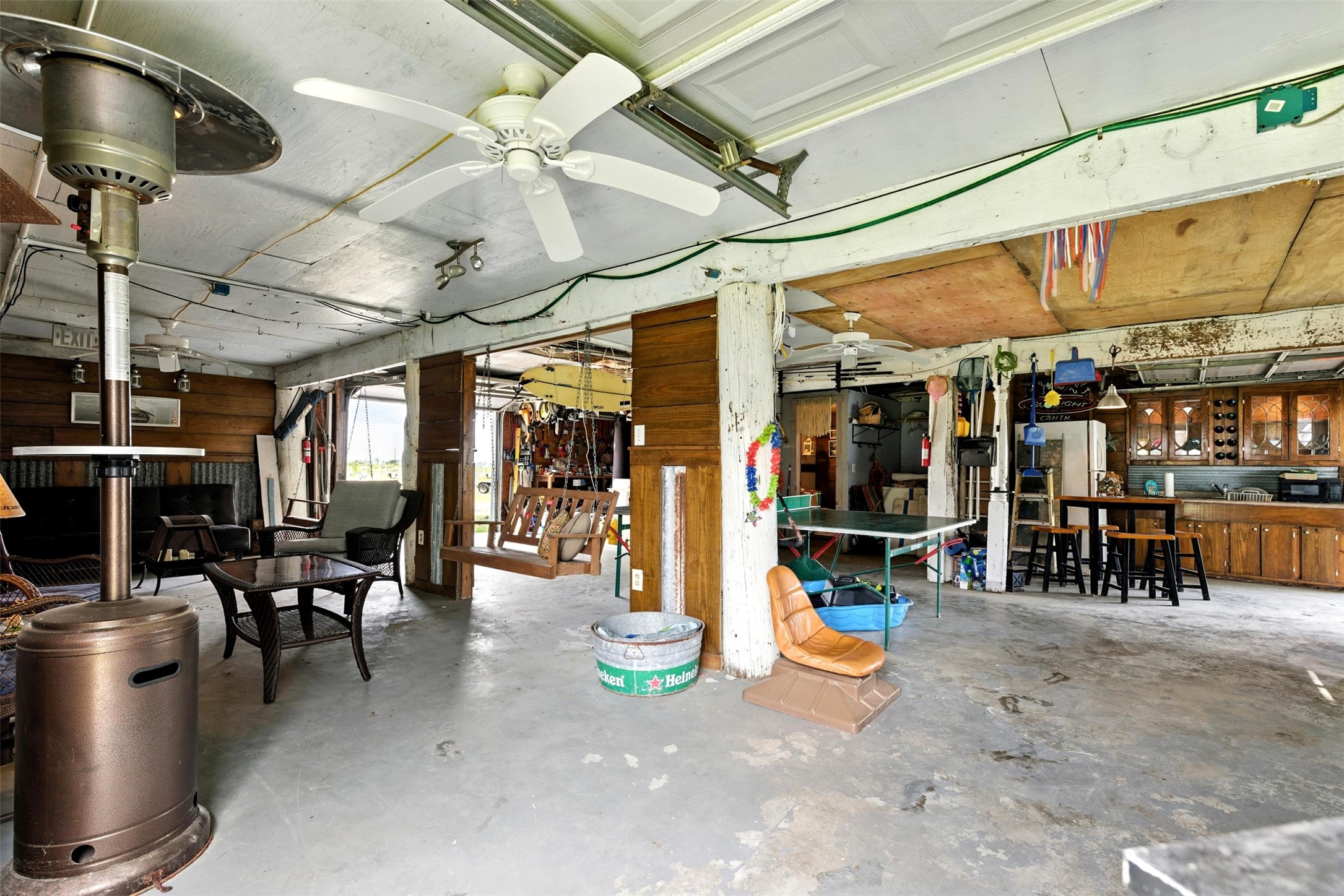 so much room to entertain down below.  All furnishings included