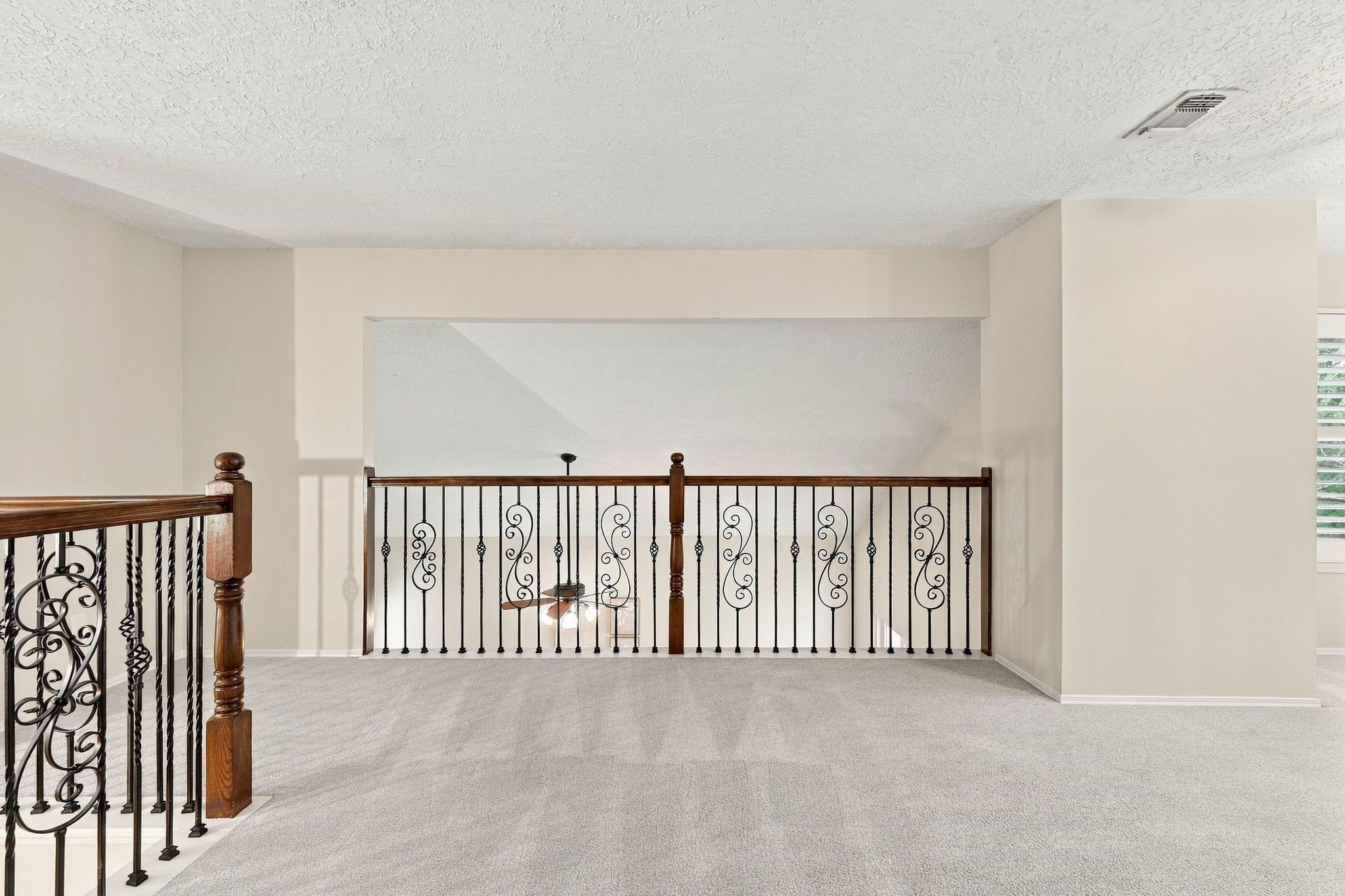 Another view of the upstairs loft. This overlooks the living room located on the first level.