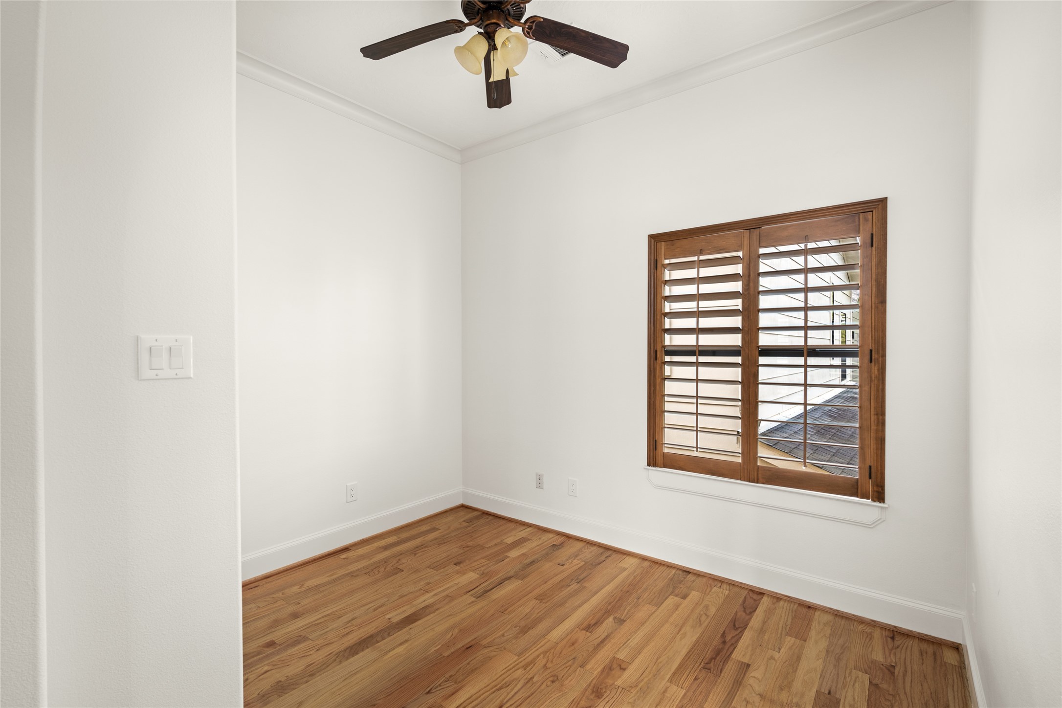 Primary bedroom seating area/office.