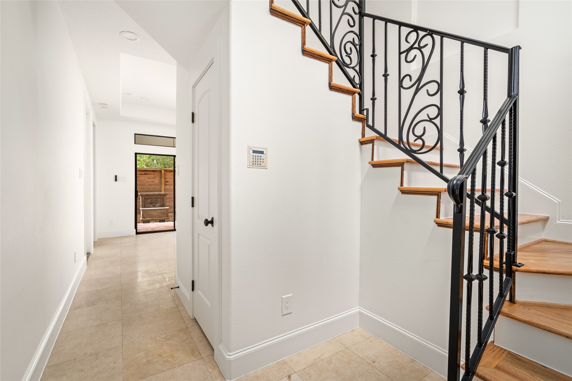 The foyer leads to the first-floor living space.