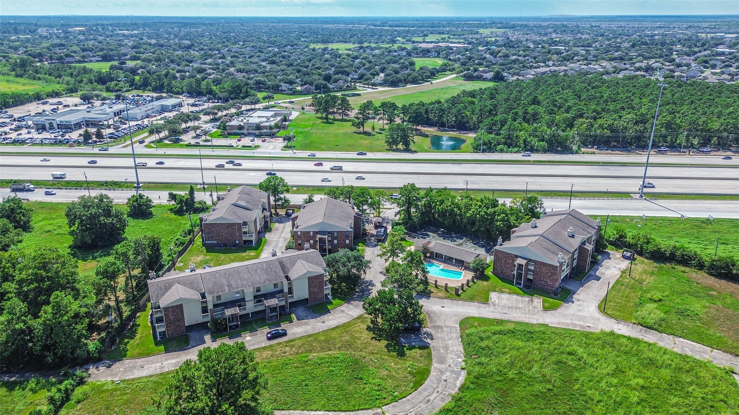 Aerial view of condo - Great location directly off highway 45 Aerial view of condo - Great location directly off highway 45