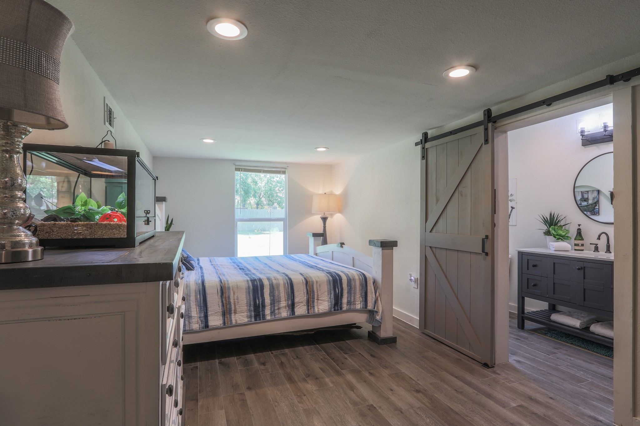 Another view of second bedroom and entrance to bath.