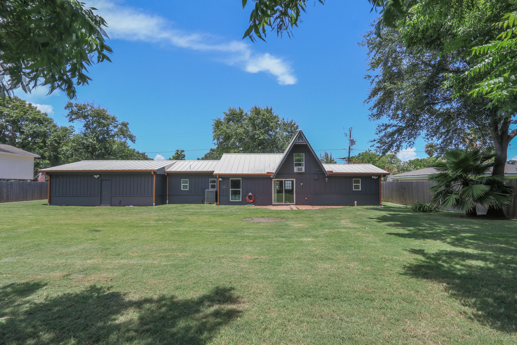 There are several massive pecan trees that produce a nice crop each year in the back yard.
