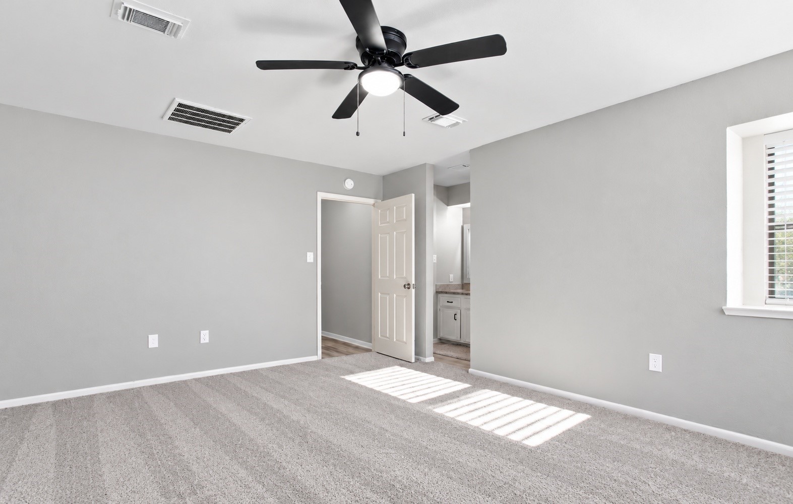 Another angle of the primary bedroom!
