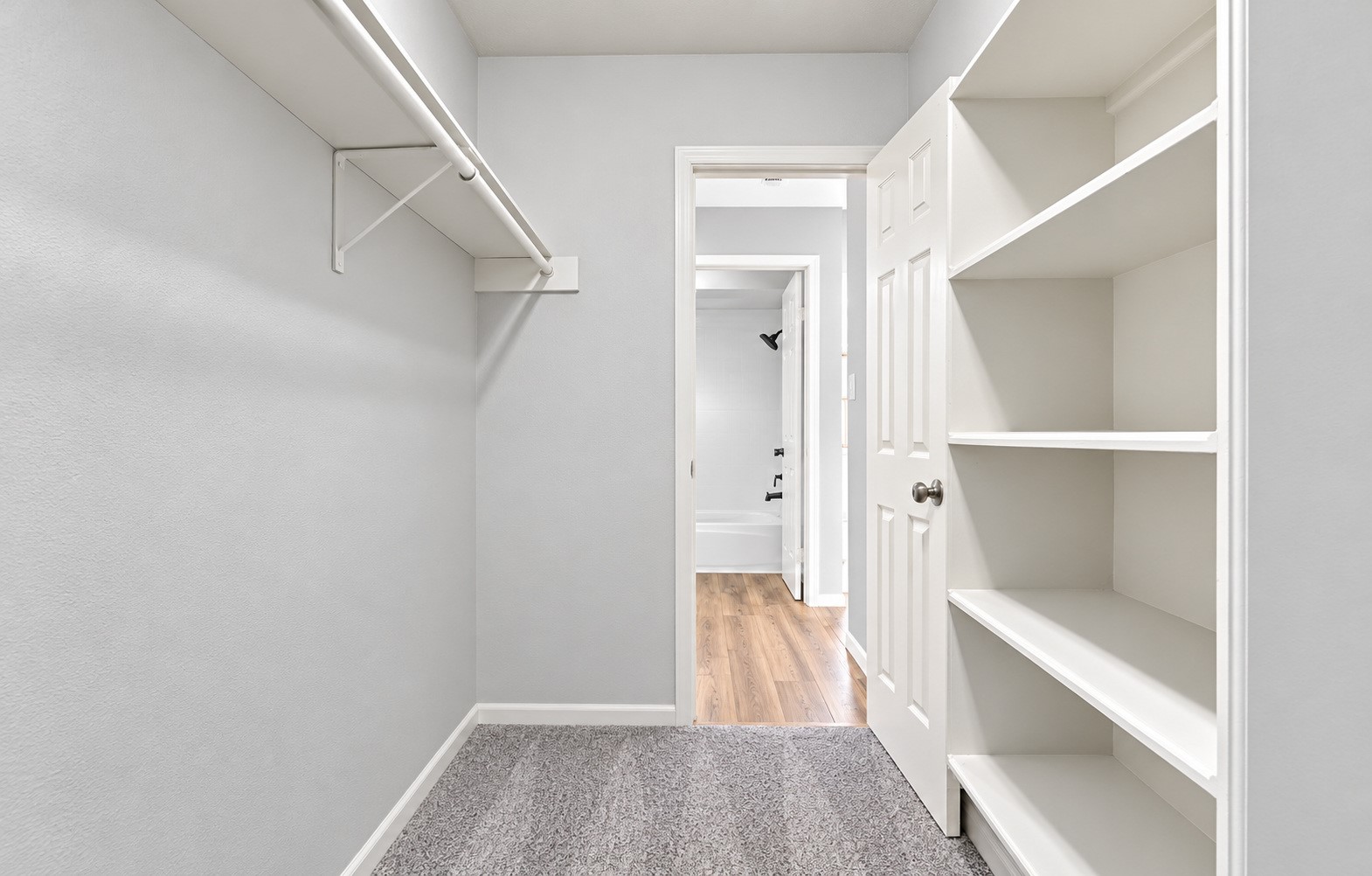 Another angle of the walk in closet!