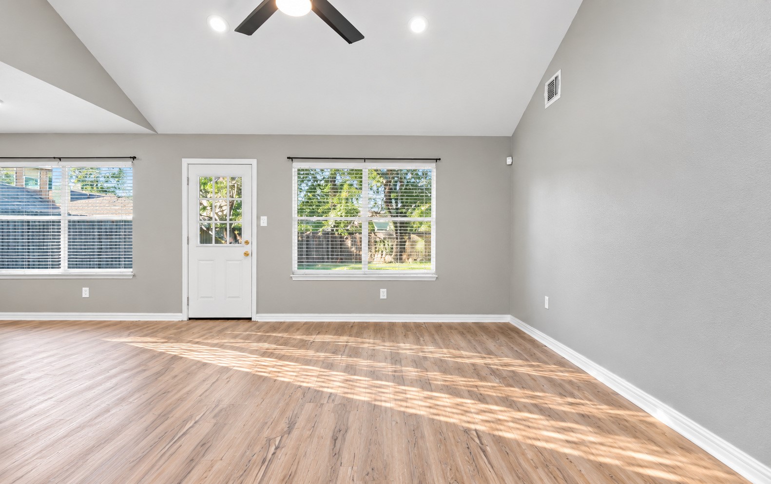 Another angle of the living room - lots of natural light!