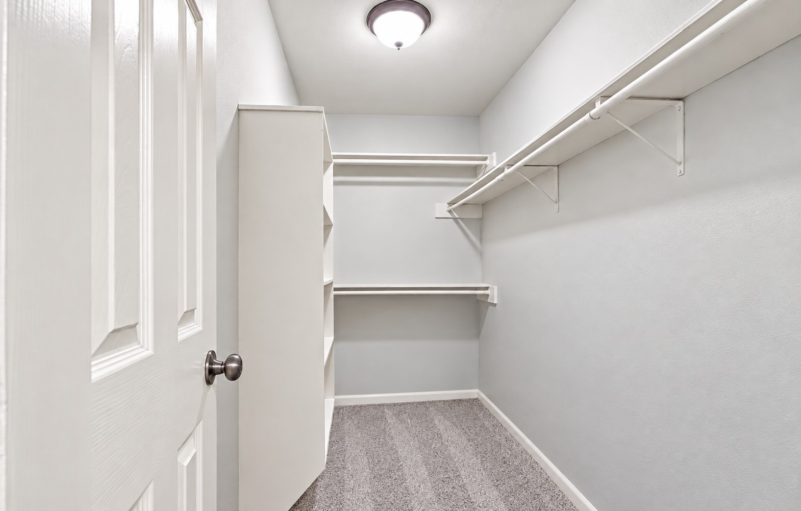 Very spacious walk-in closet in the primary bedroom!