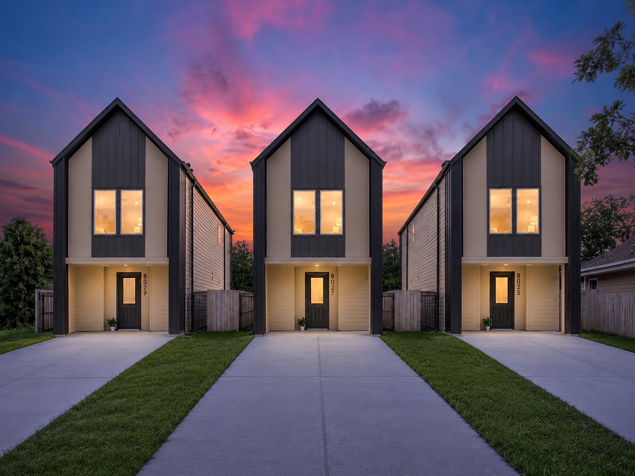 3 beautiful homes planned on this block.