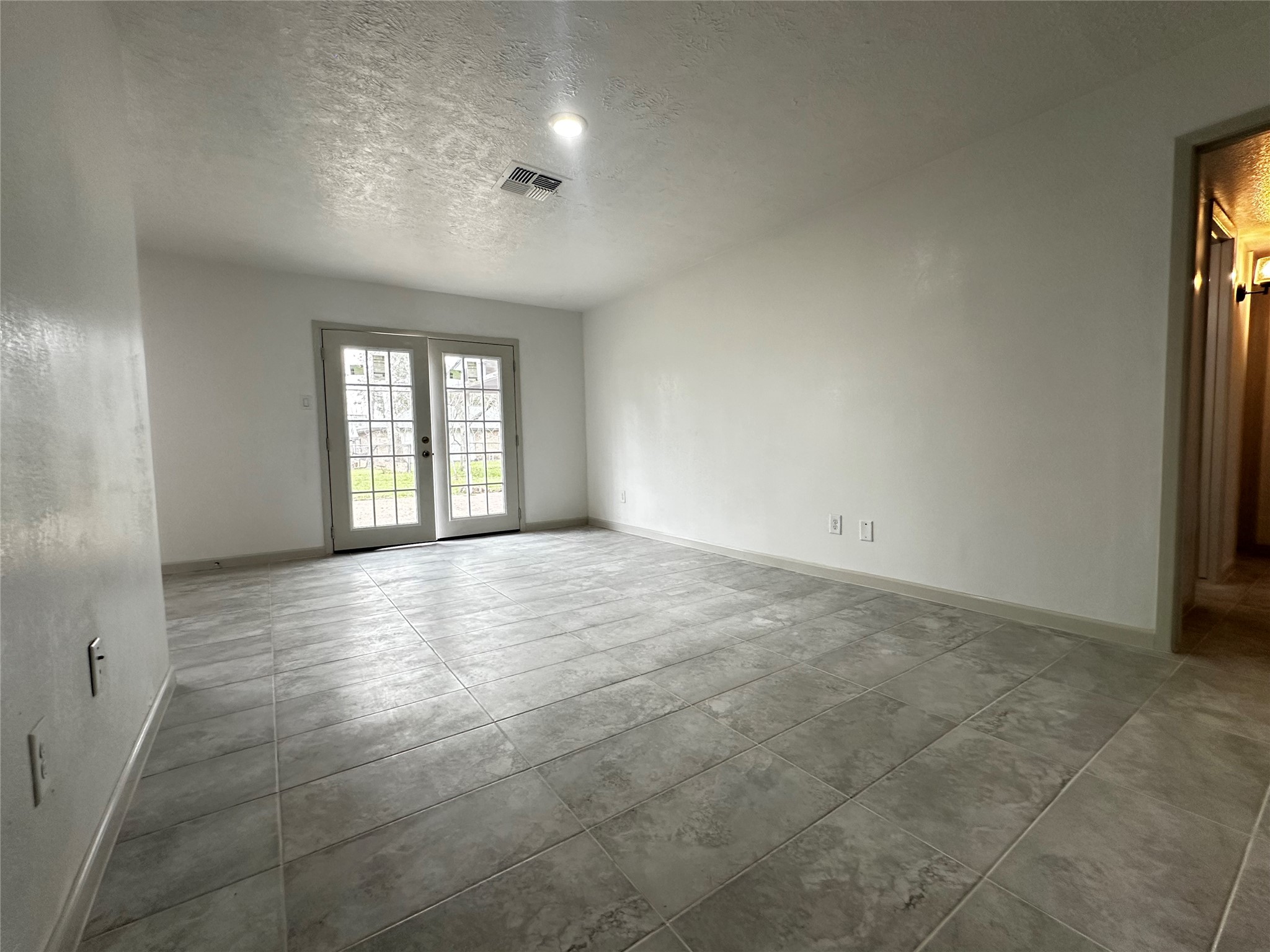 Living Room with French Doors