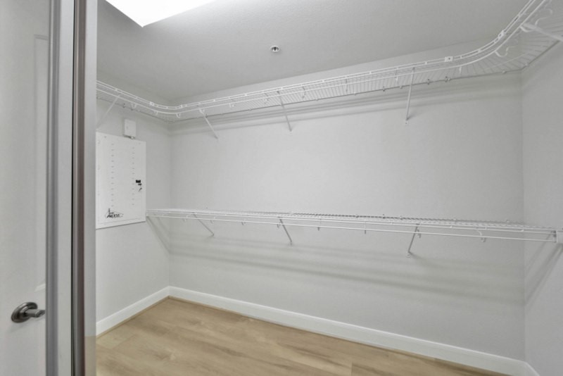 The view of walk-in closet in Primary suite.