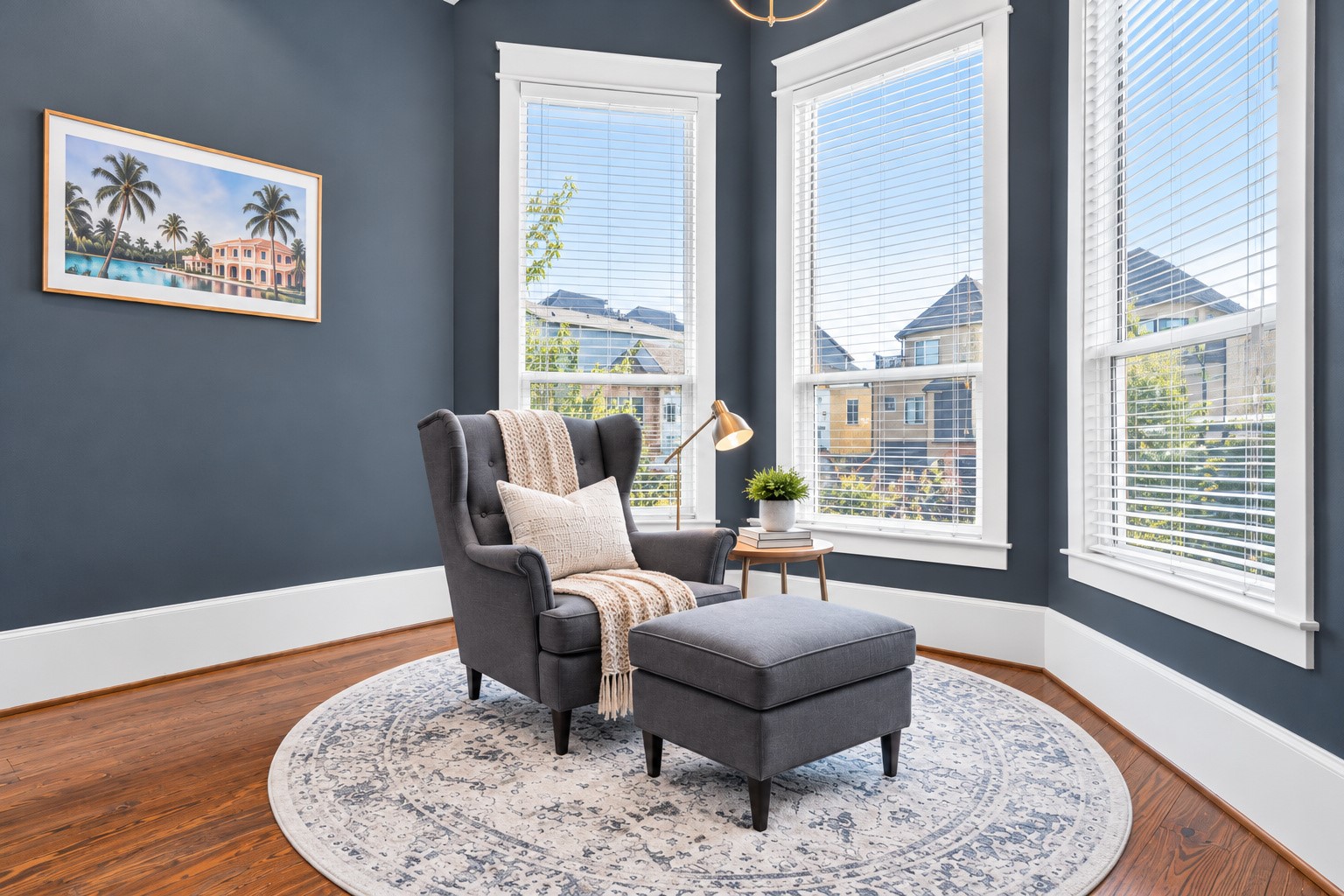 which has it's own reading nook...