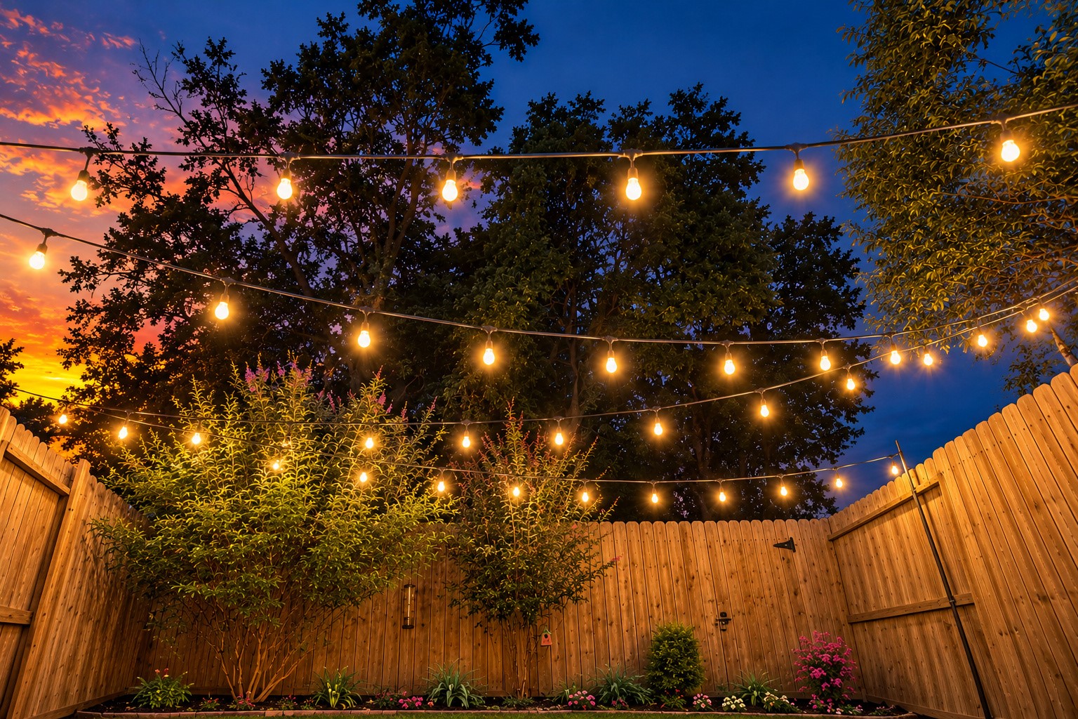 Behold, a glimpse of this home's serenity during any evening at dusk.  Make a late appointment to visit us to see it for yourself :)