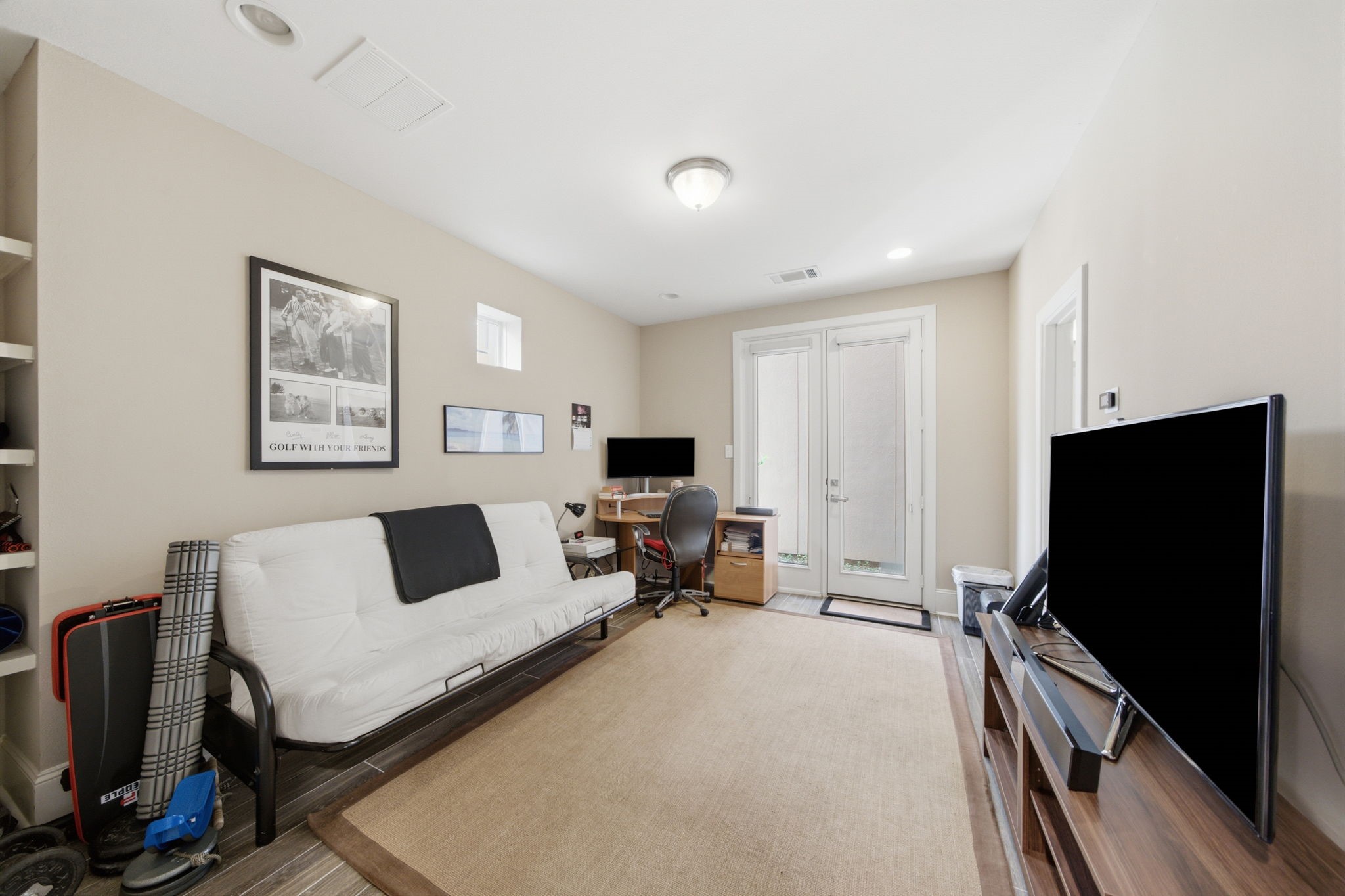 This private retreat provides separation from the main living areas for added comfort and convenience.