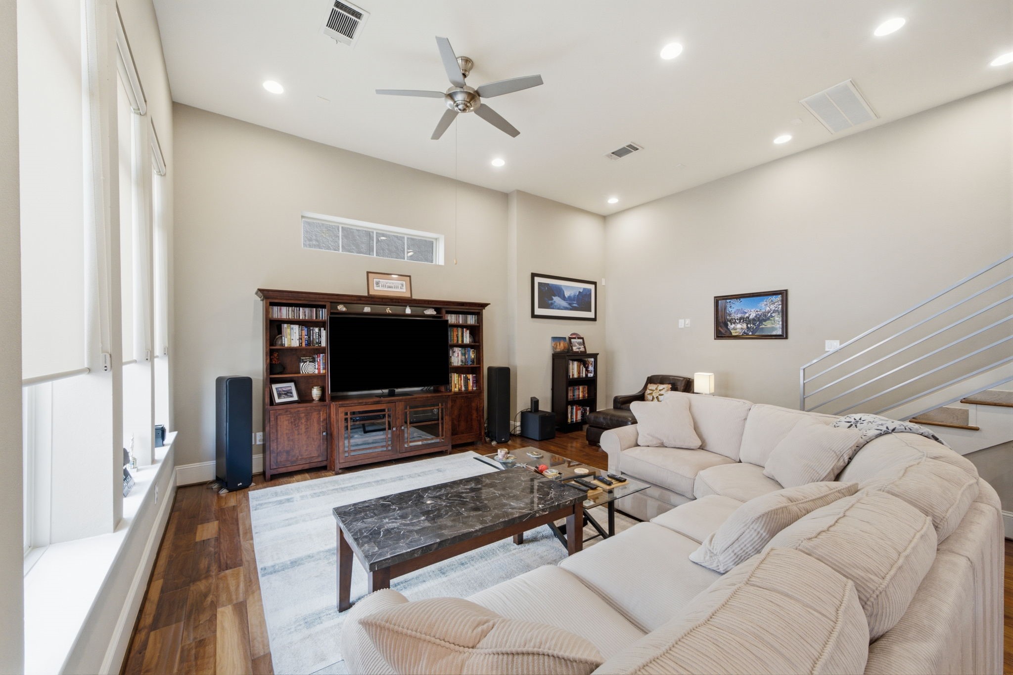 Whether hosting guests or enjoying a quiet evening, this living space was designed to be enjoyed.