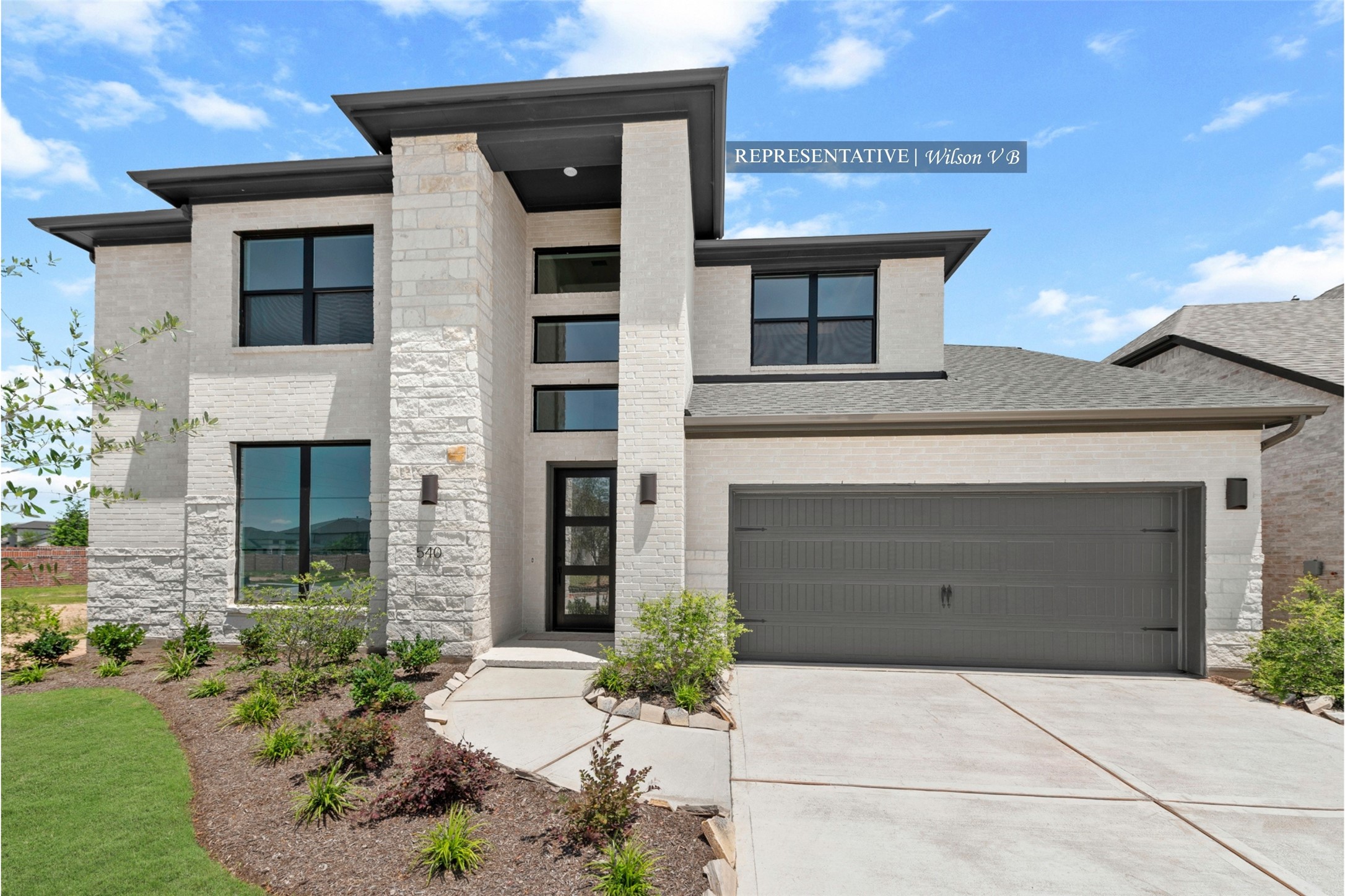 Westin Homes | Wilson V Currently Under Construction. Representative image; features, selections, and colors may vary.