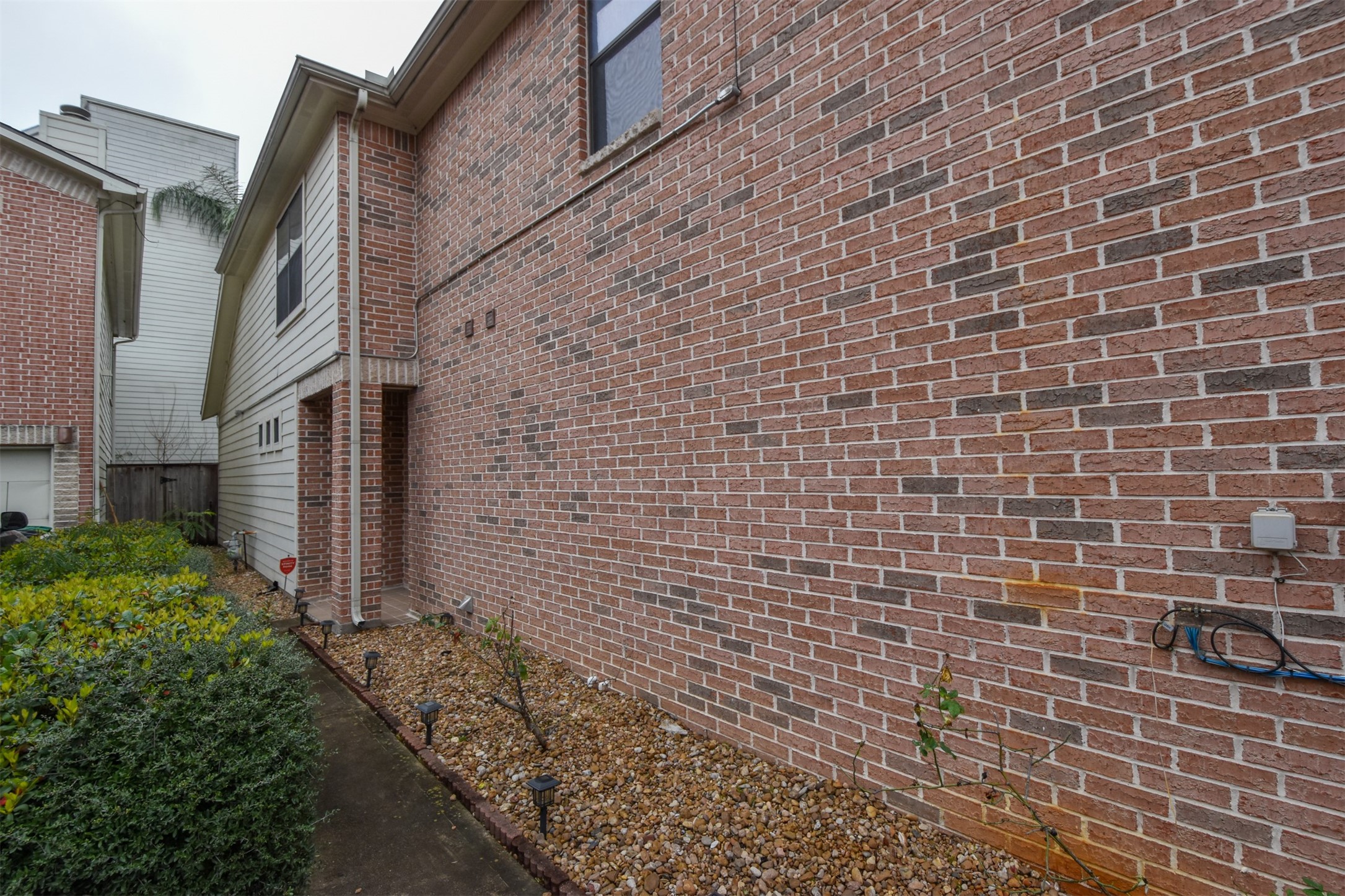Side view leading to Front door.