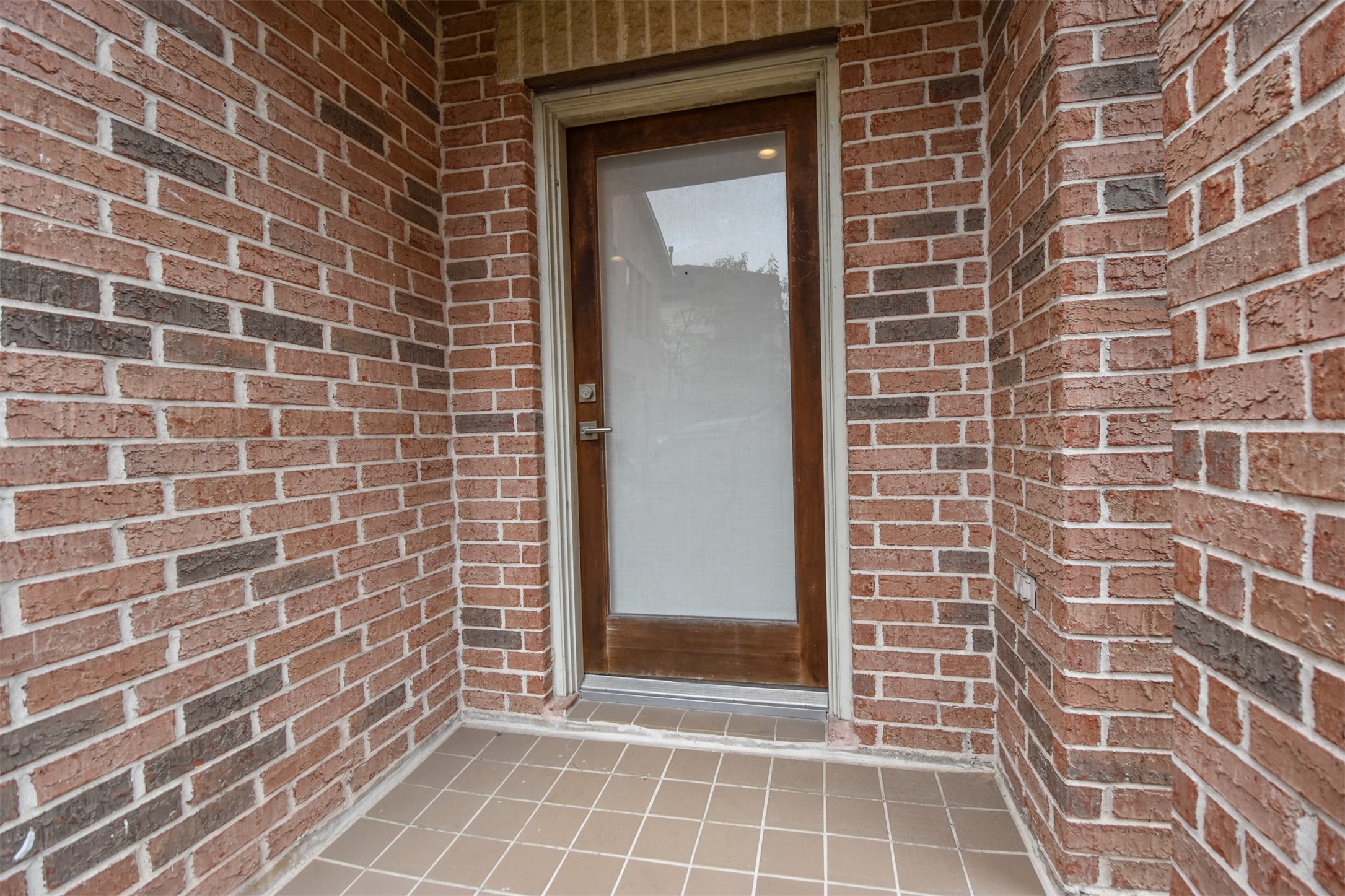 Front Entry with full length glass door.