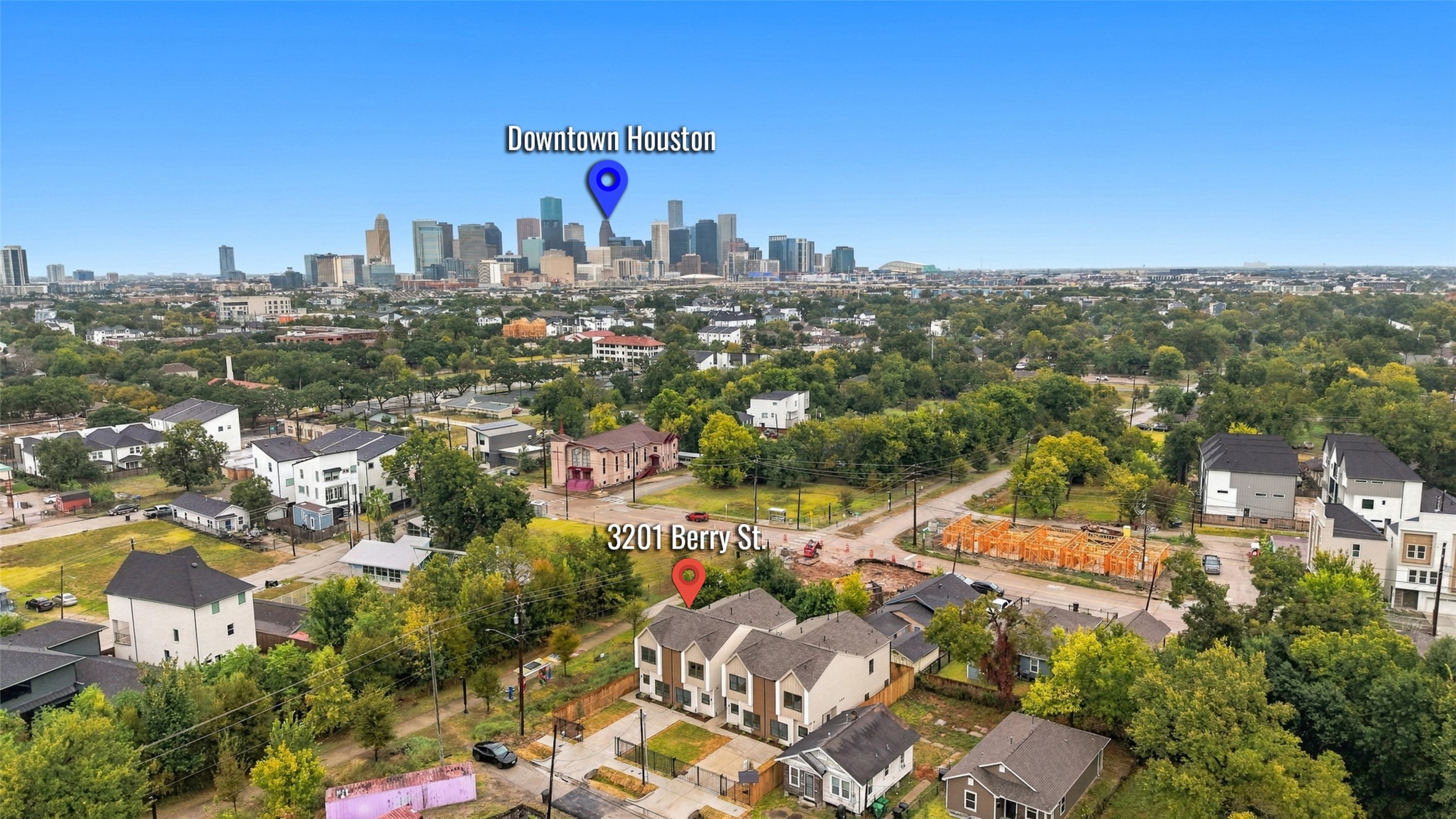 Charming home at 3201 Berry St. with lush surroundings, just minutes from the vibrant heart of downtown Houston.